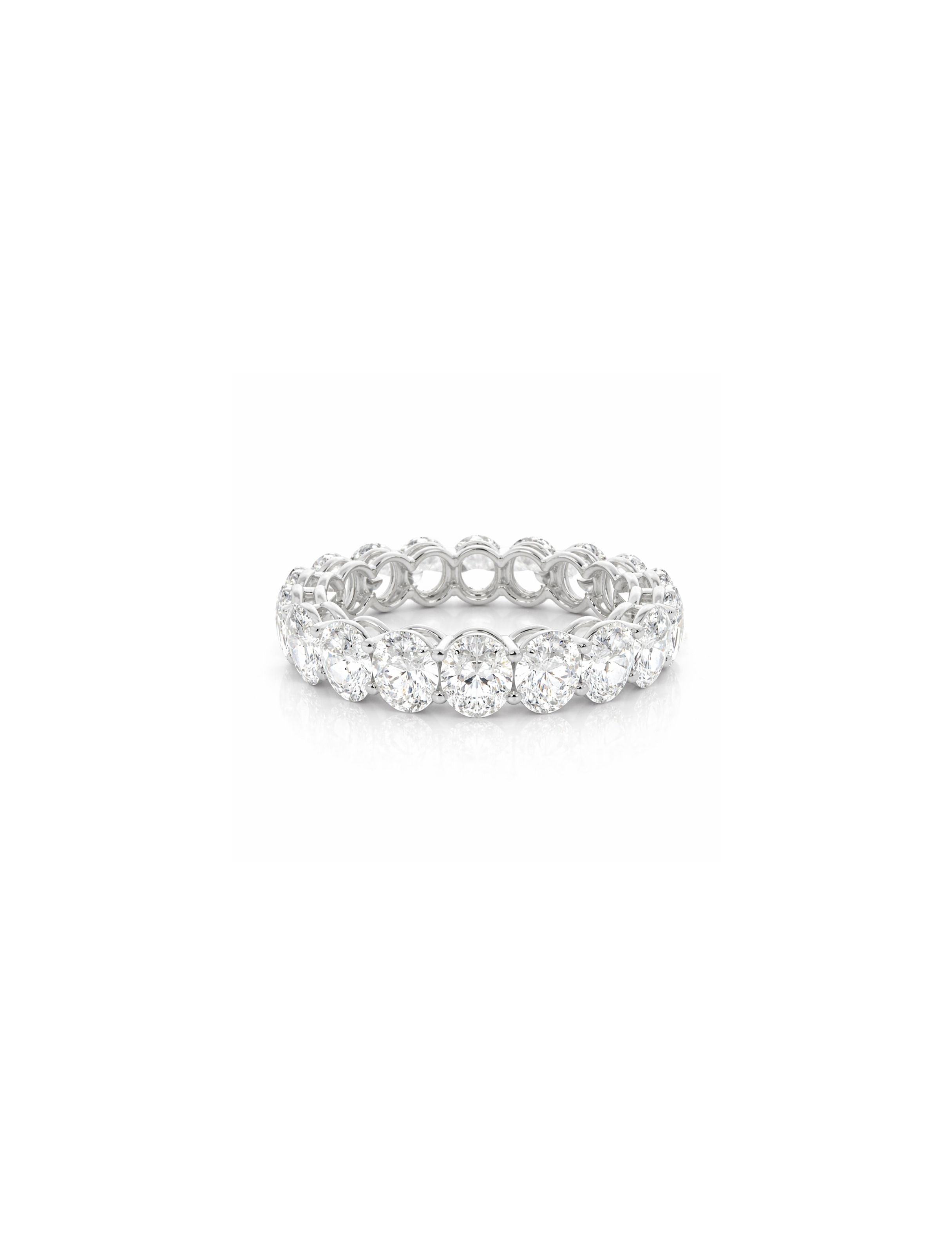 0.2ct Oval Cut Diamond Eternity Ring