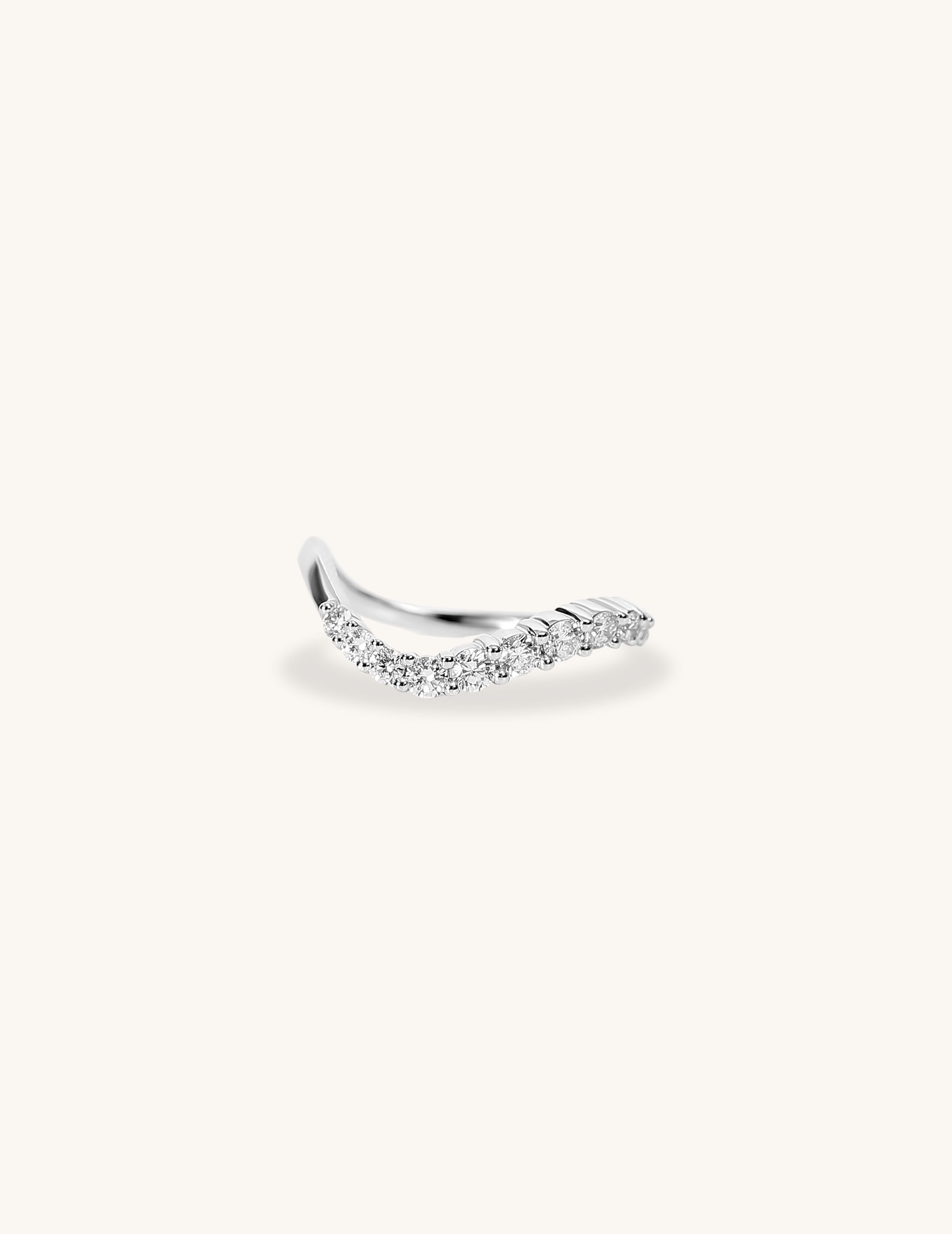 Eternity Diamond Wave Ring
