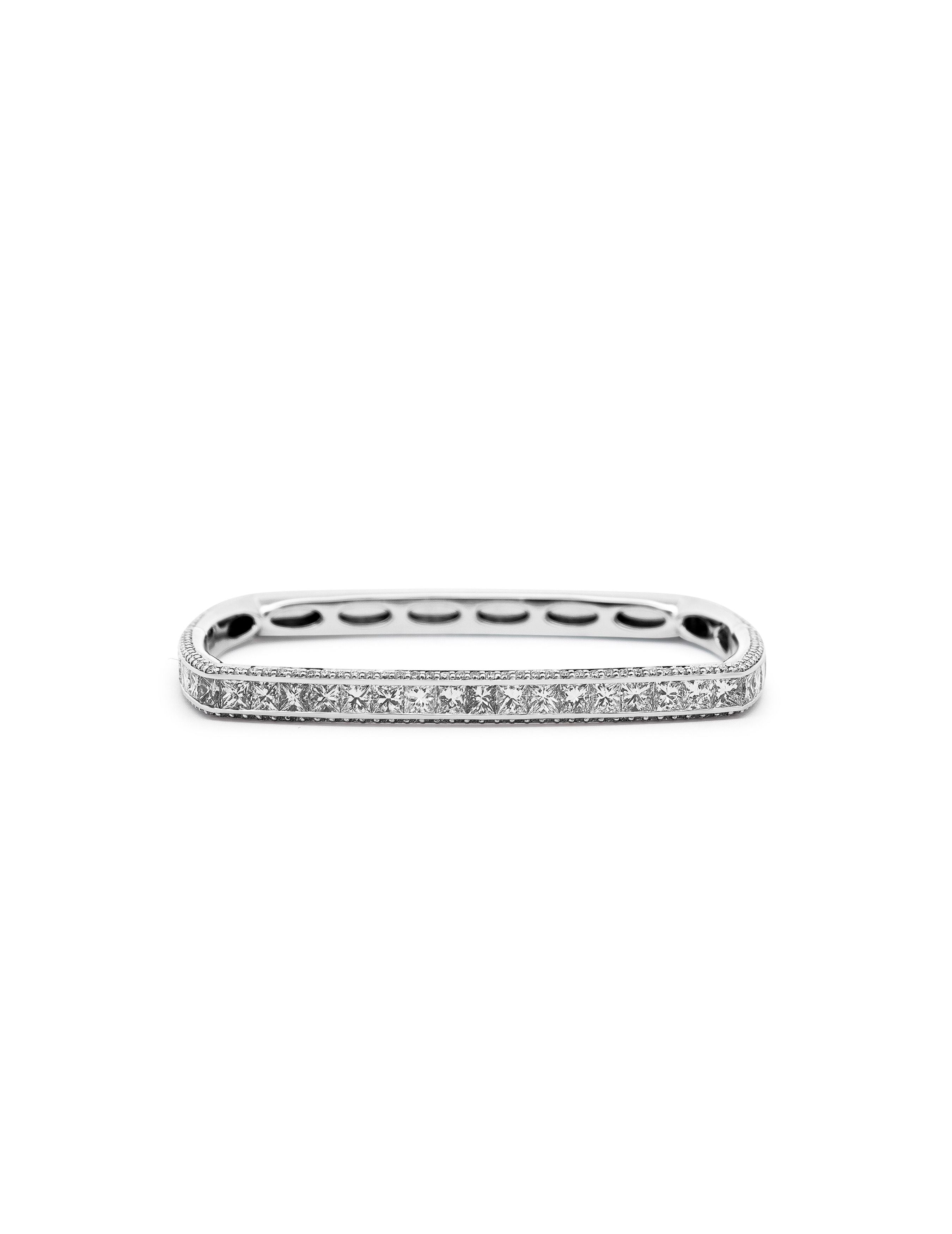 Sculpted Brilliance Diamond Bangle