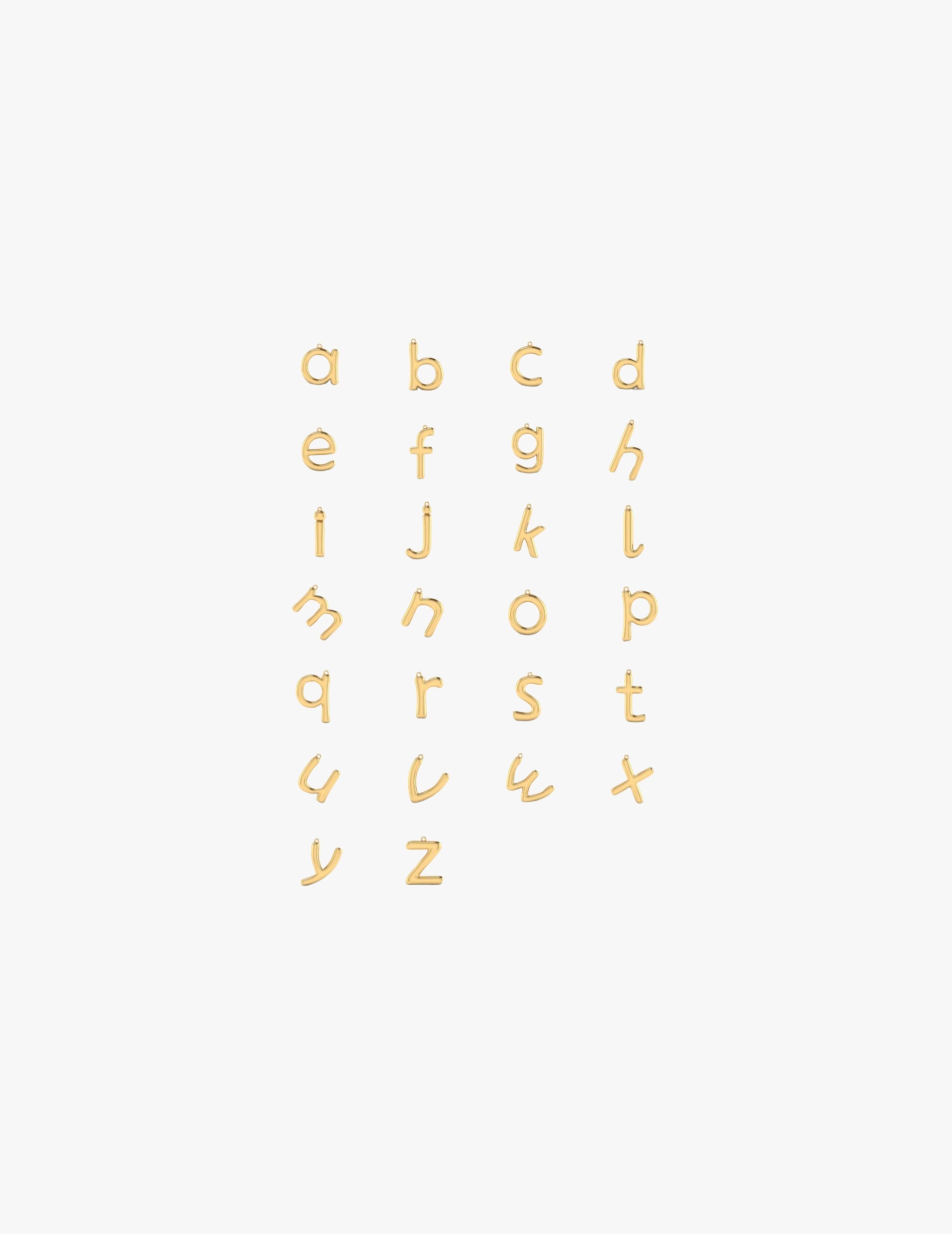 Nude Diamond Alphabet Bracelet