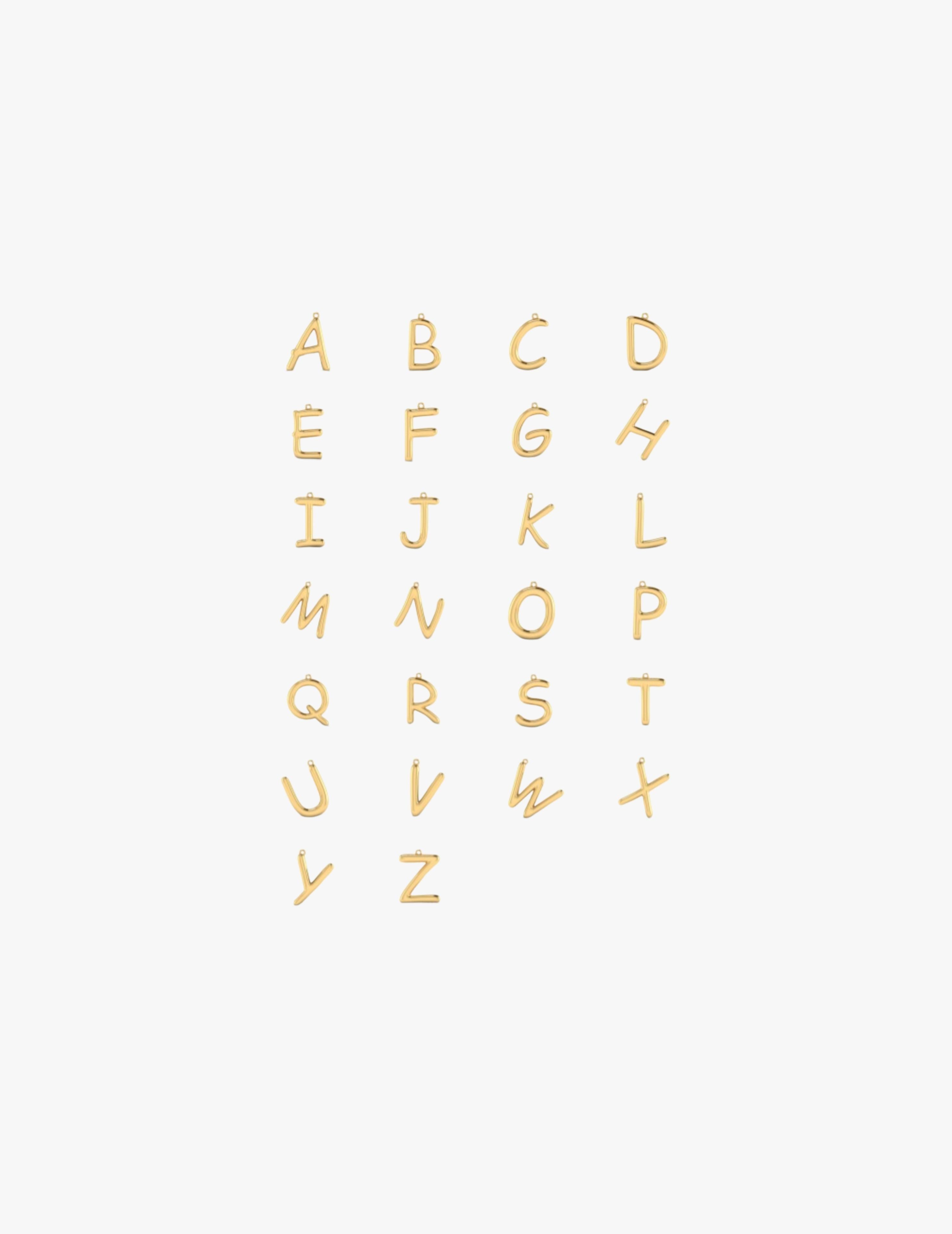 Alphabet Drop Earring