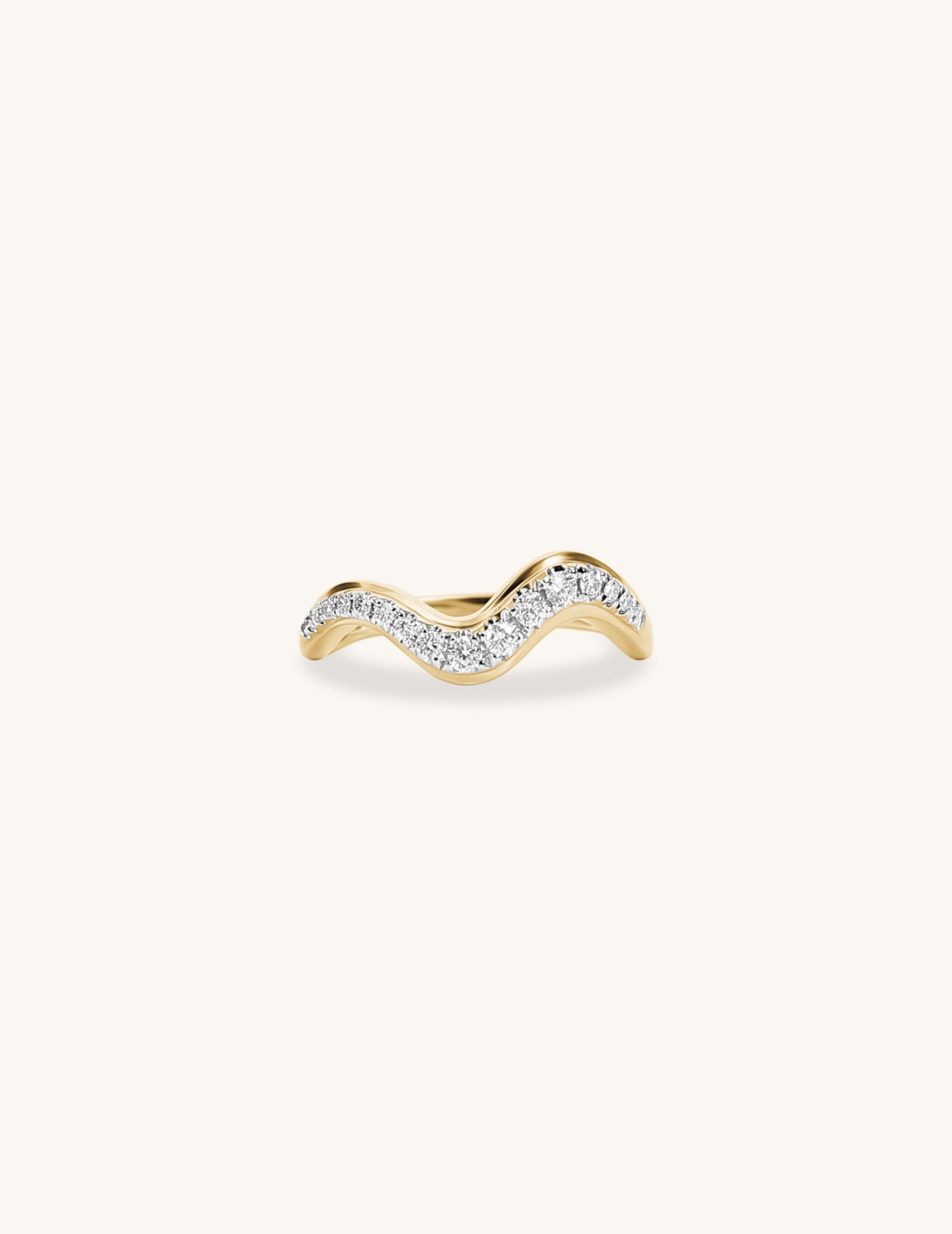 Diamond Wave Ring
