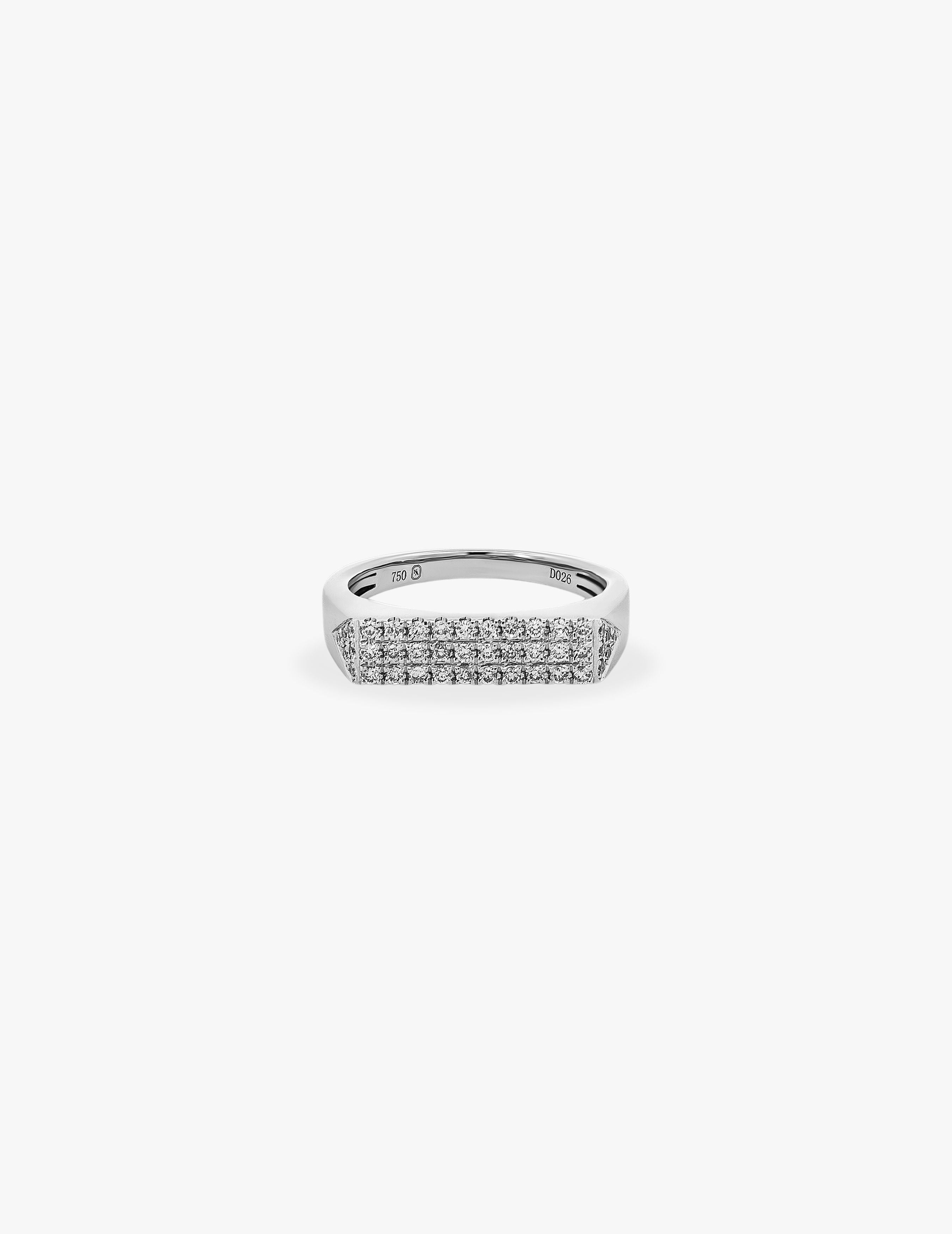 Diamond Bar Ring