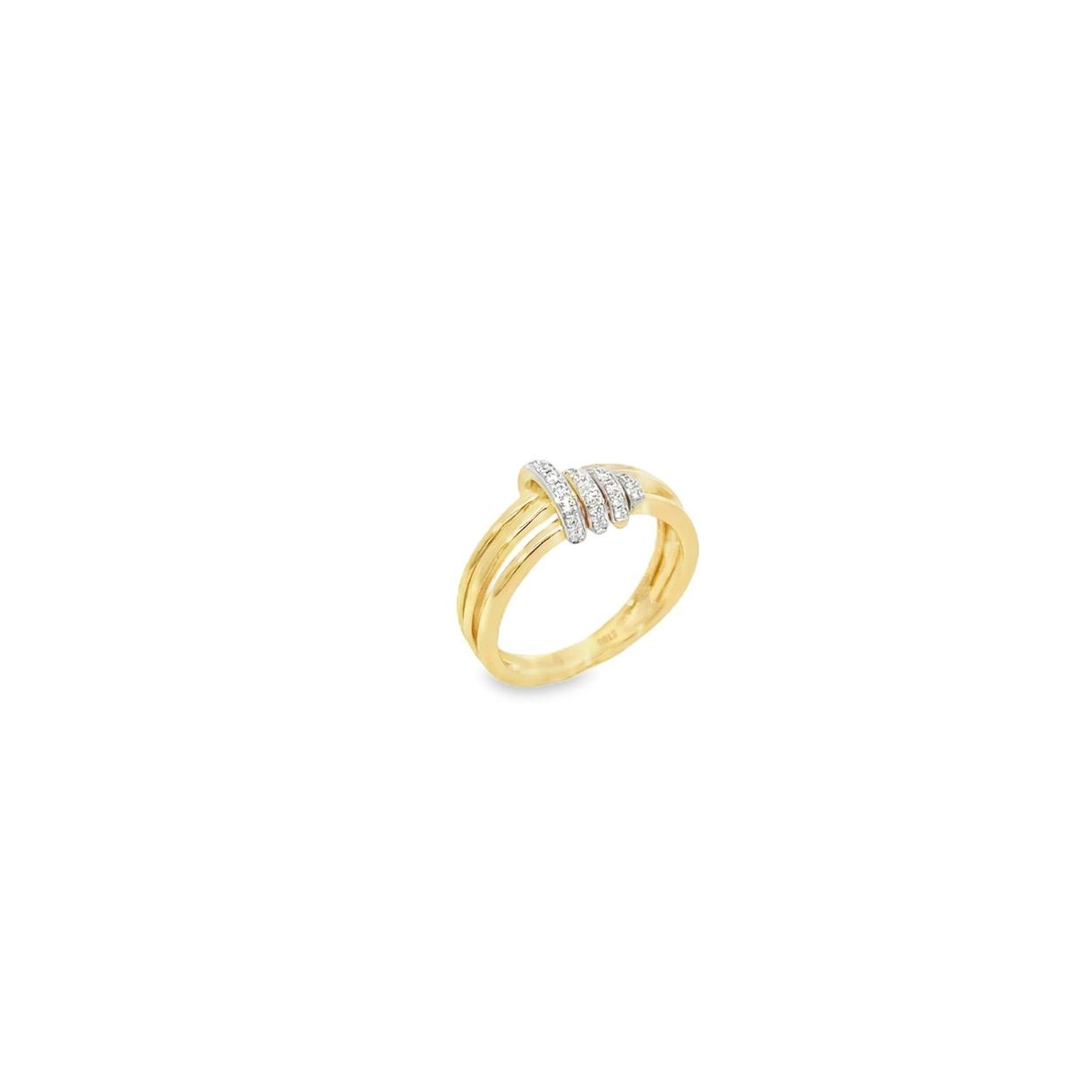Twinkling Twine Diamond Ring