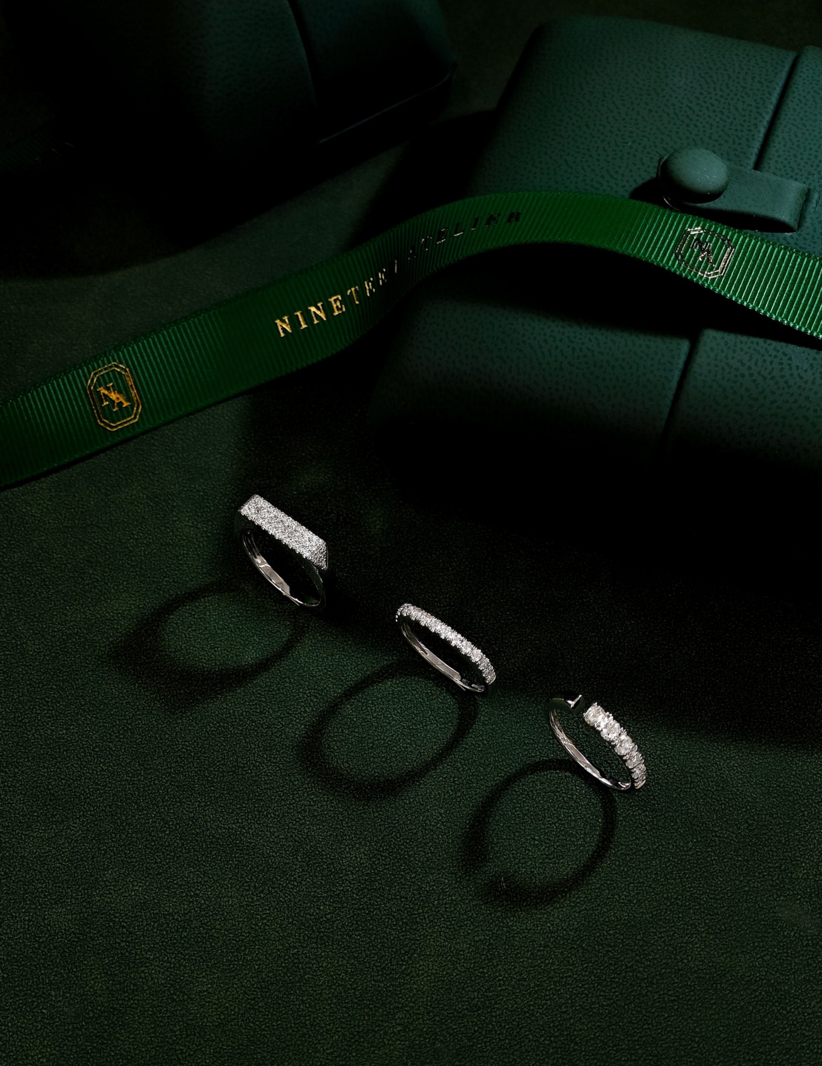 Diamond Bar Ring
