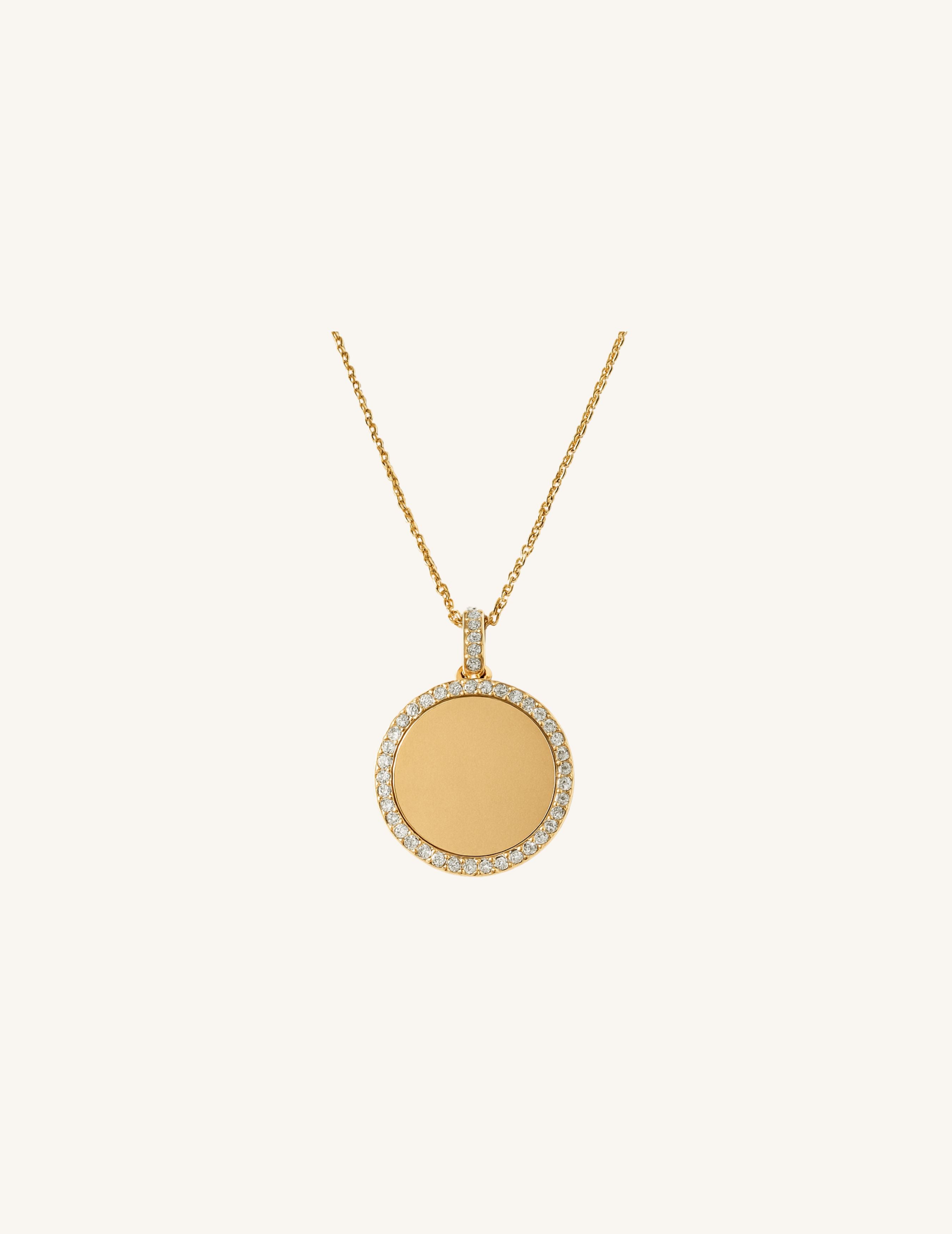 Custom Engrave Diamond Necklace