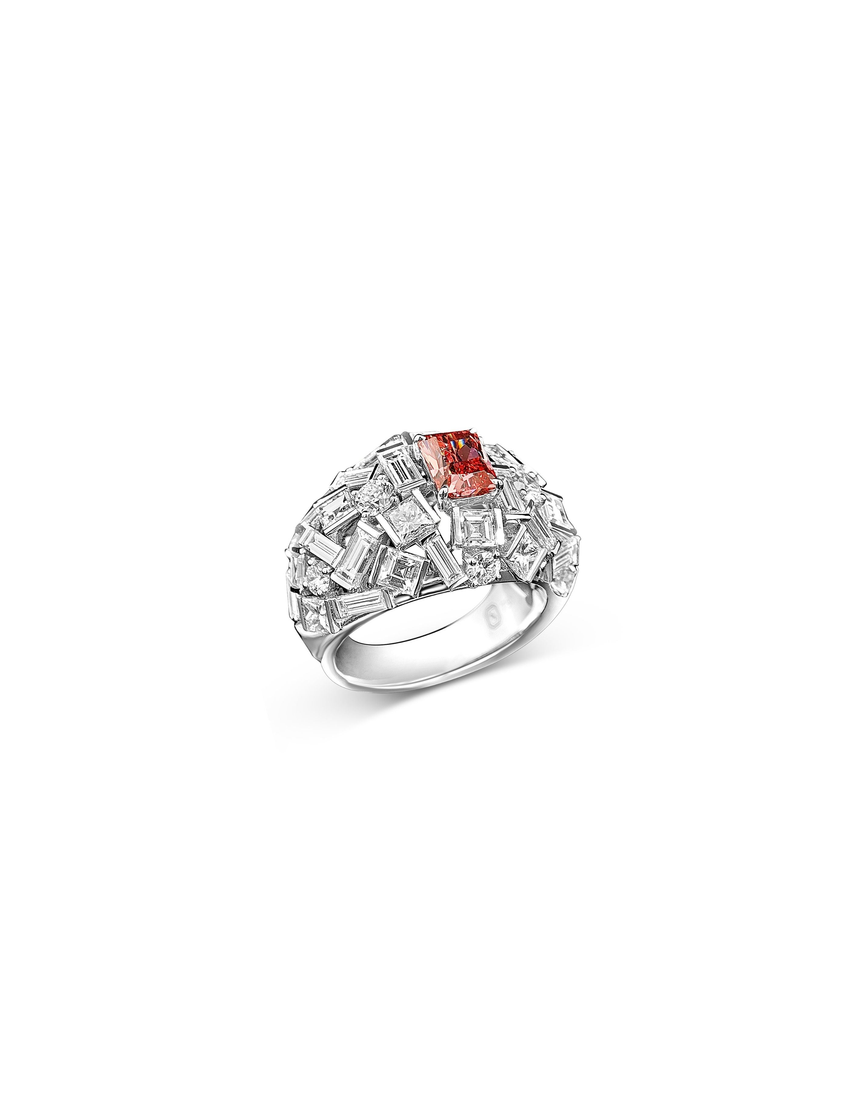 0.73 Argyle Pink 1PR Diamond Ring