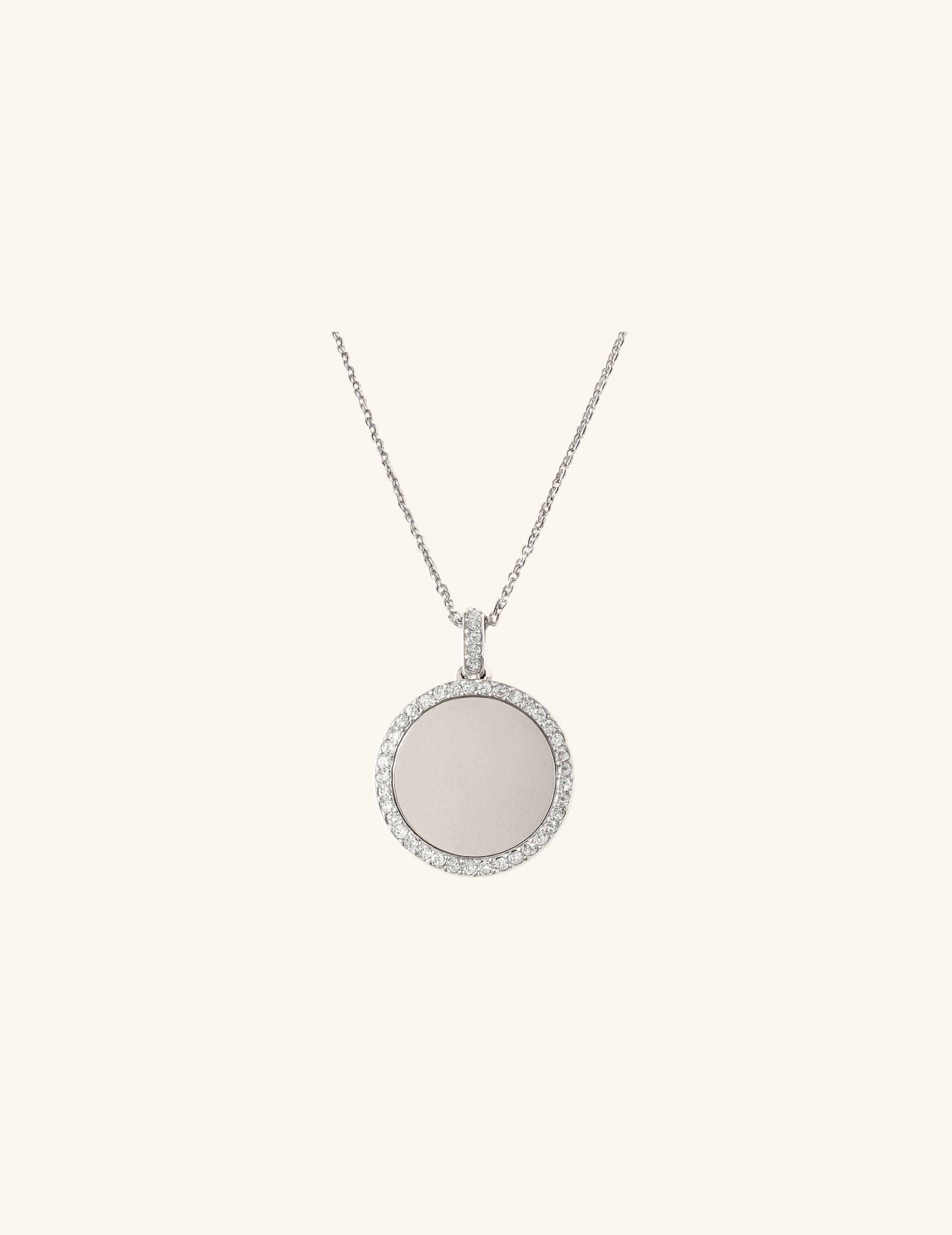 Custom Engrave Diamond Necklace
