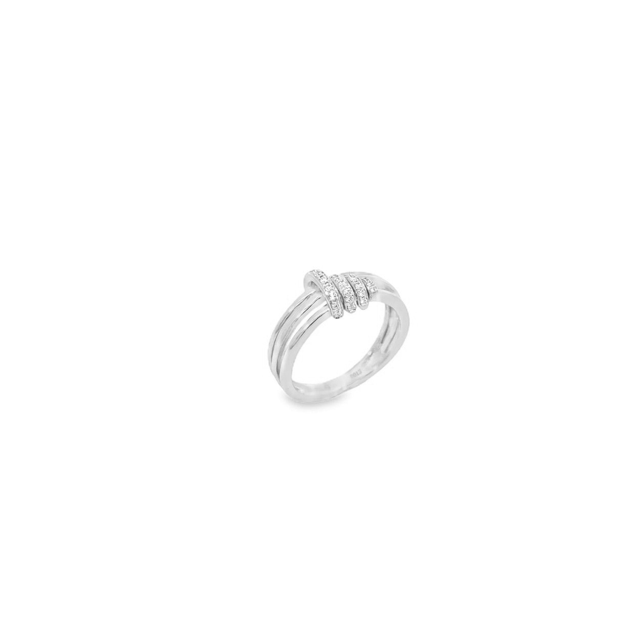 Twinkling Twine Diamond Ring