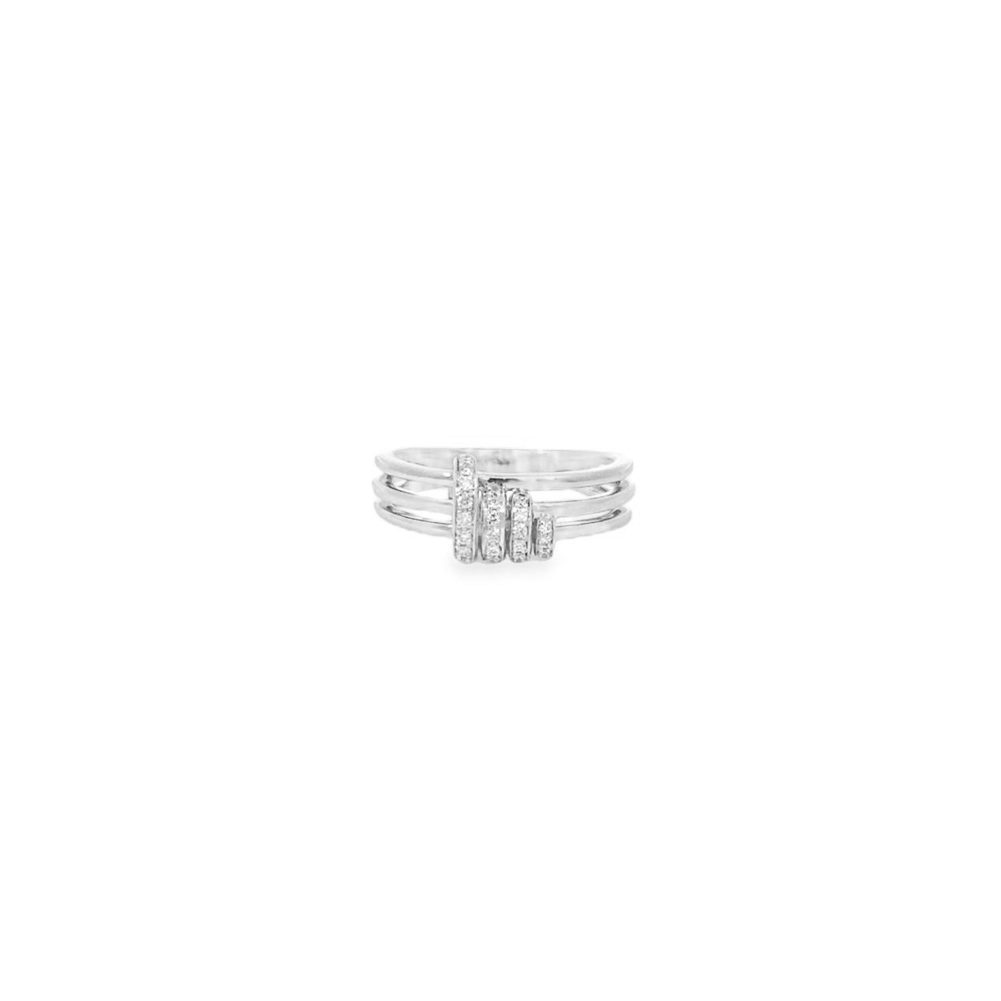 Twinkling Twine Diamond Ring