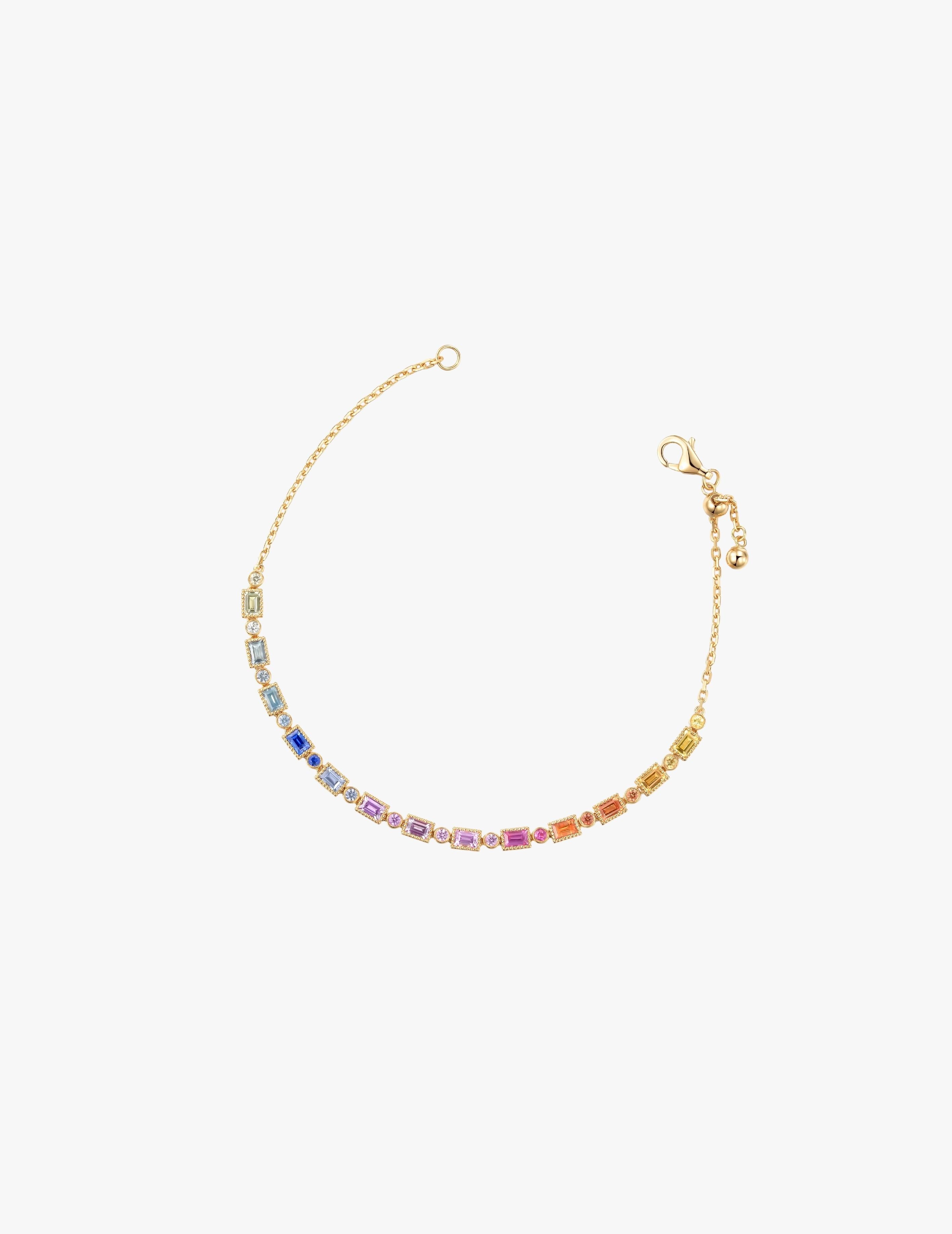 Prismatic Milgrain Bracelet