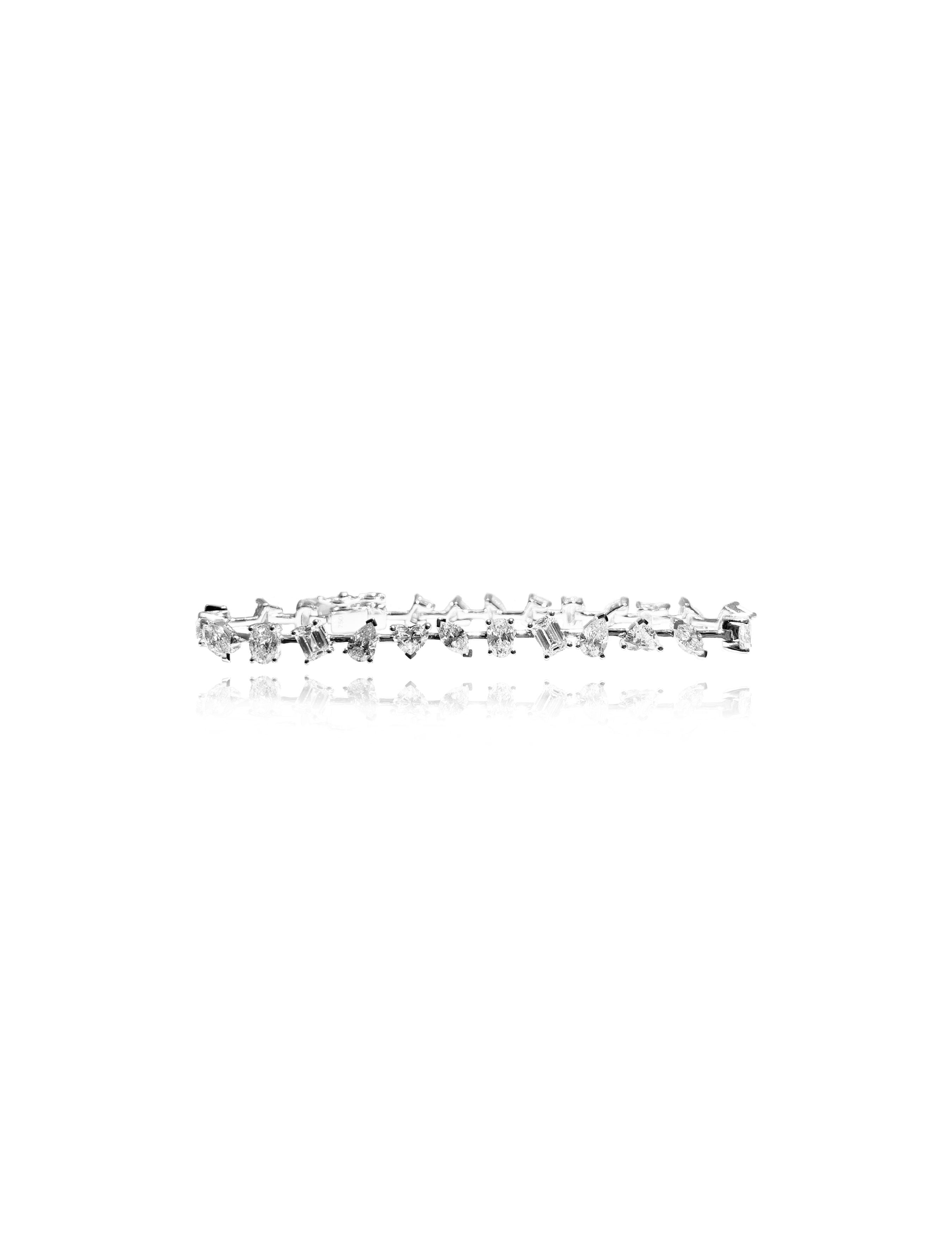 Fancy Shape Diamond Bracelet