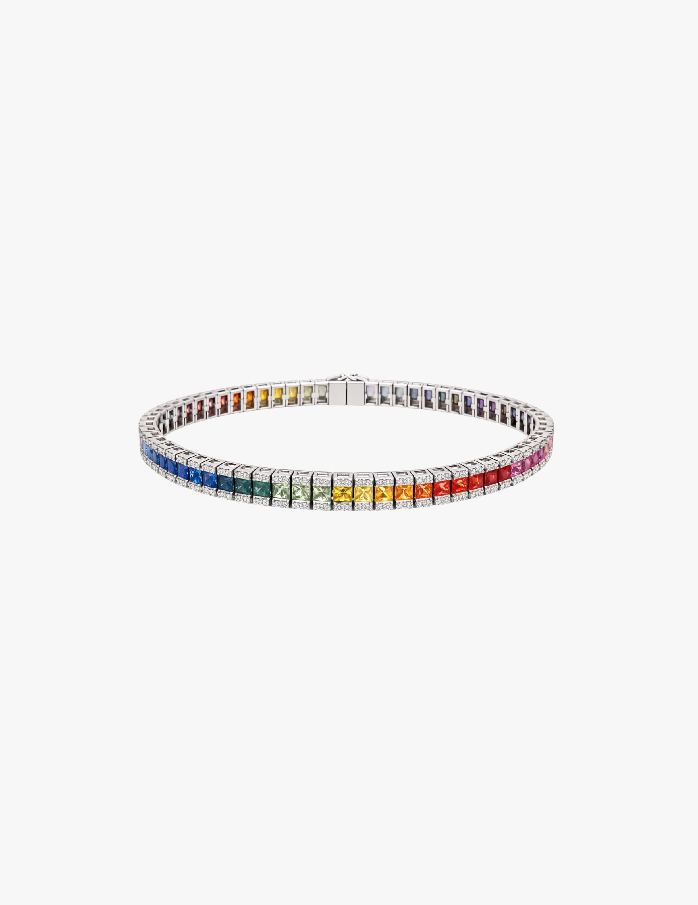 Rainbow Sapphire Bracelet