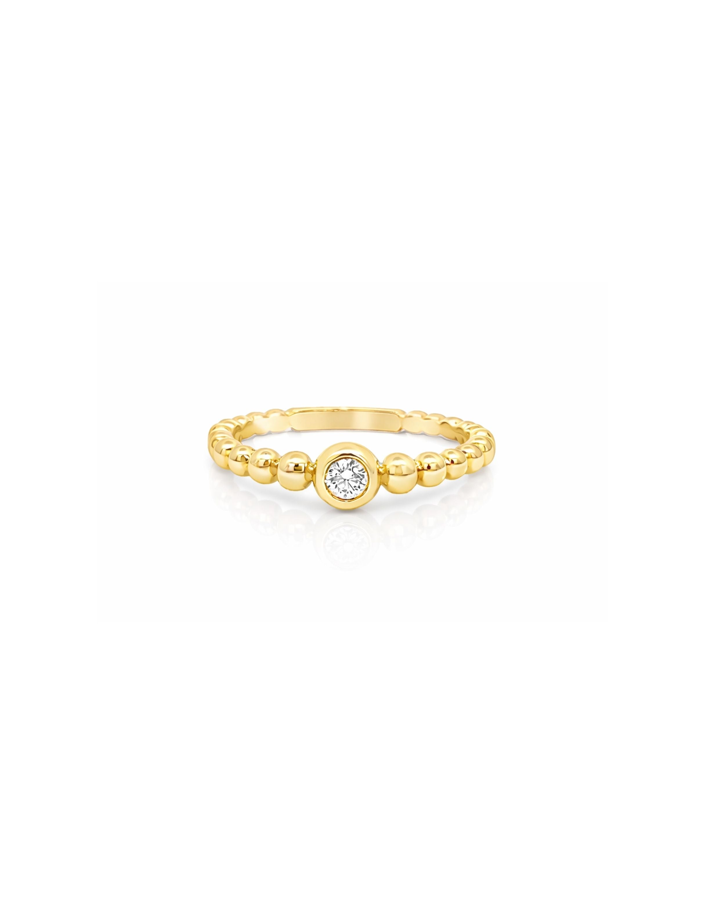 Diamond Bead Ring