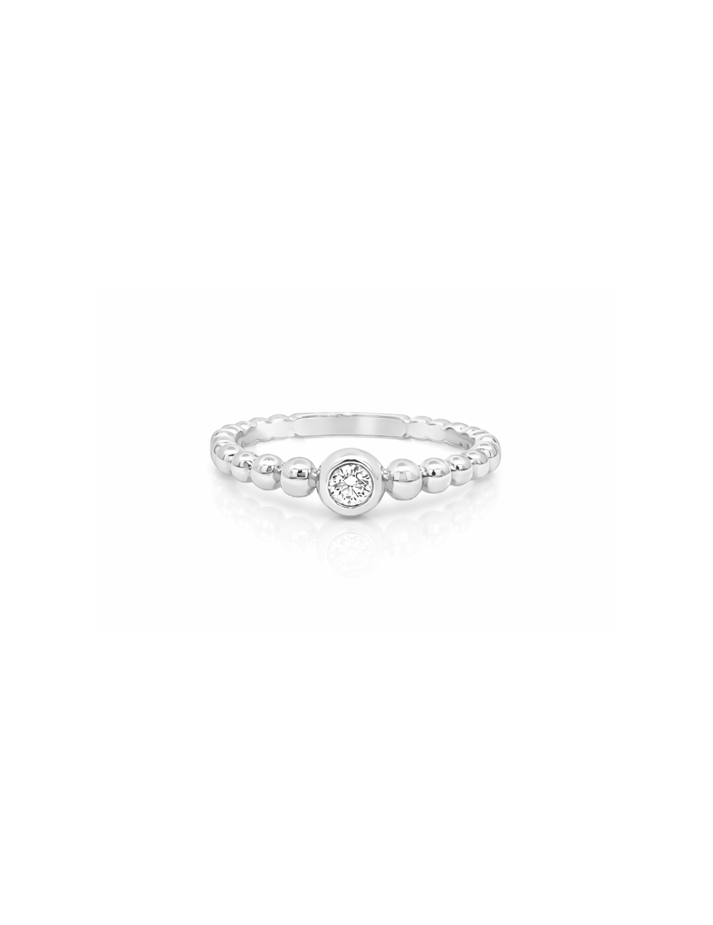 Diamond Bead Ring