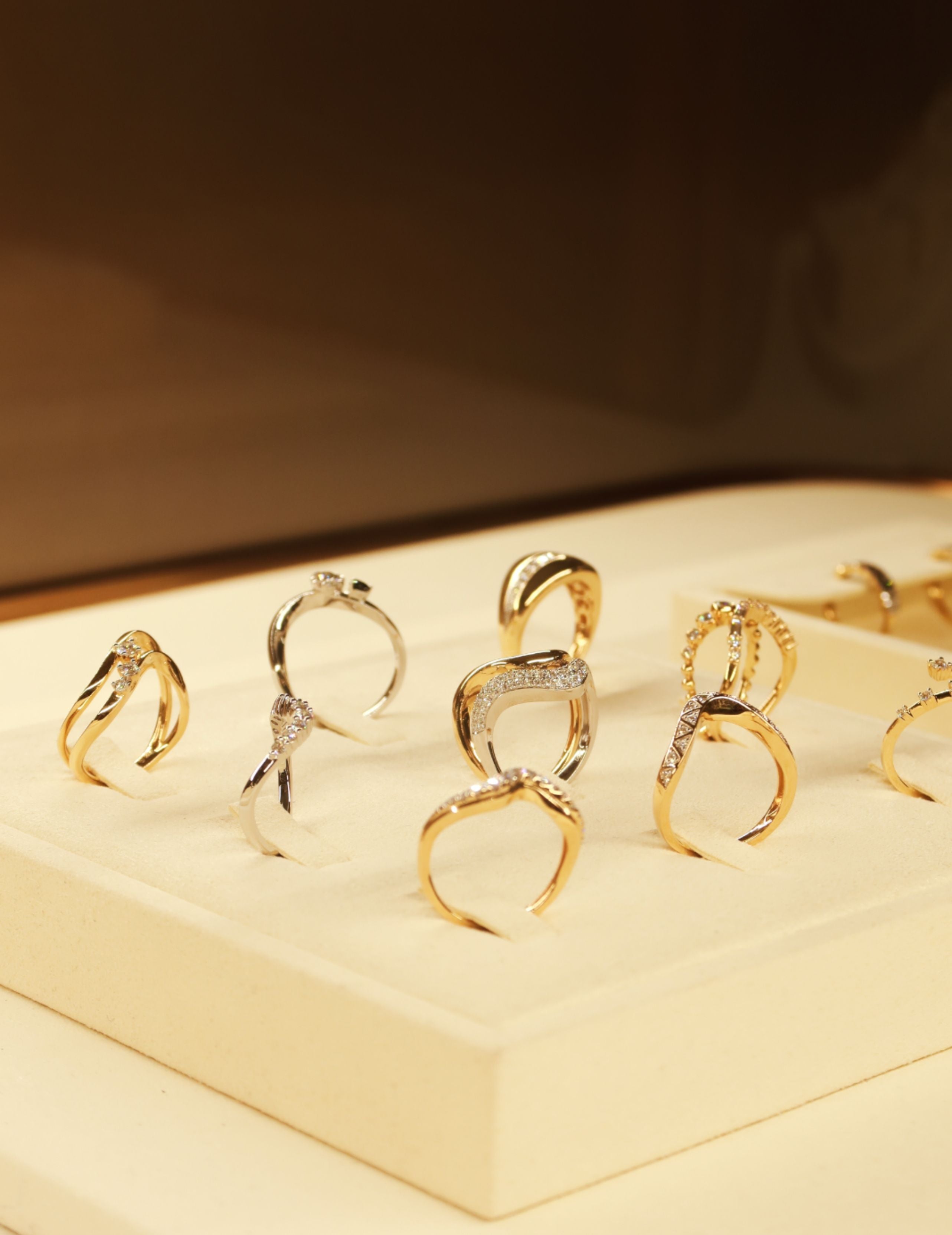 Diamond Wave Ring