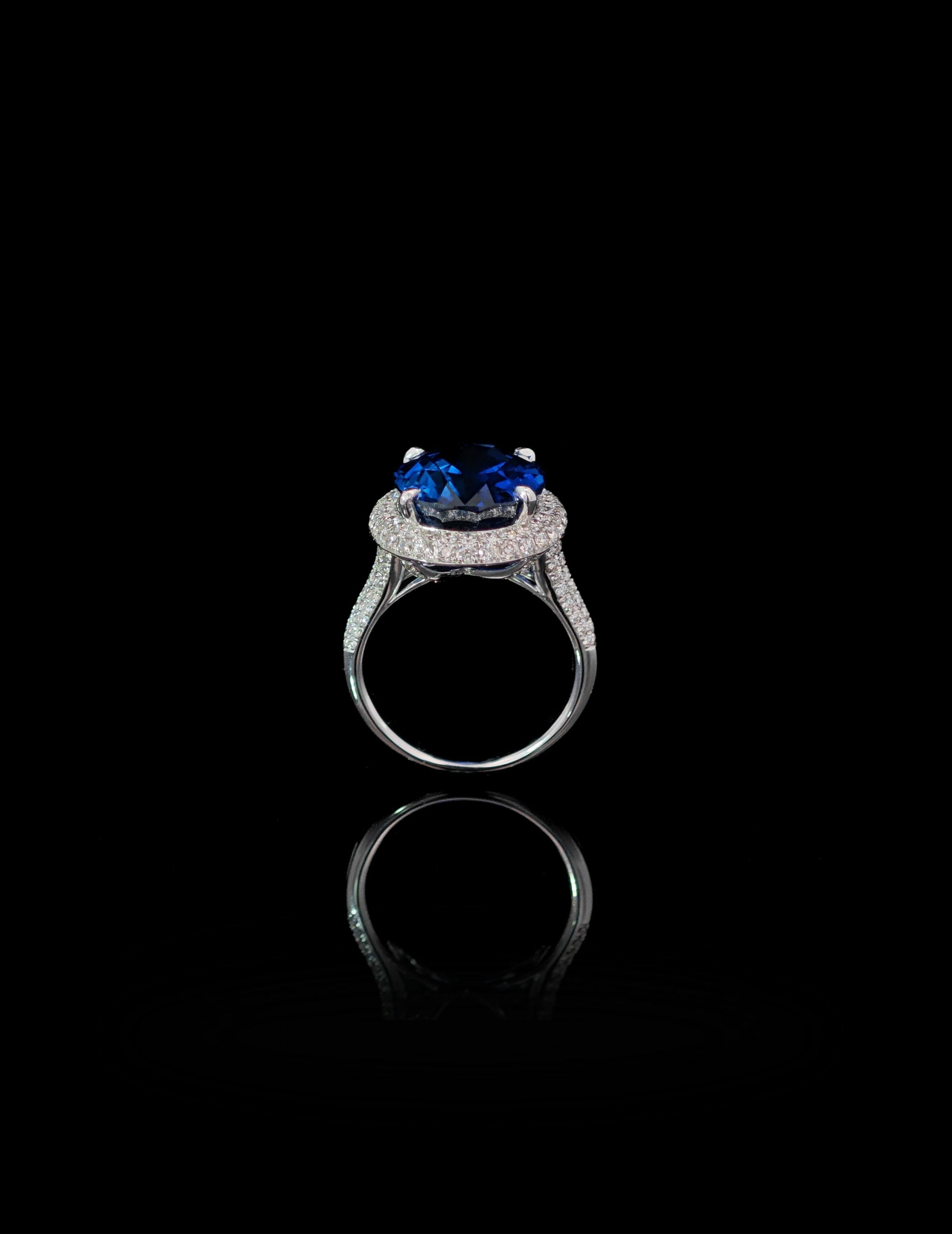 11.23ct Blue Sapphire Ring
