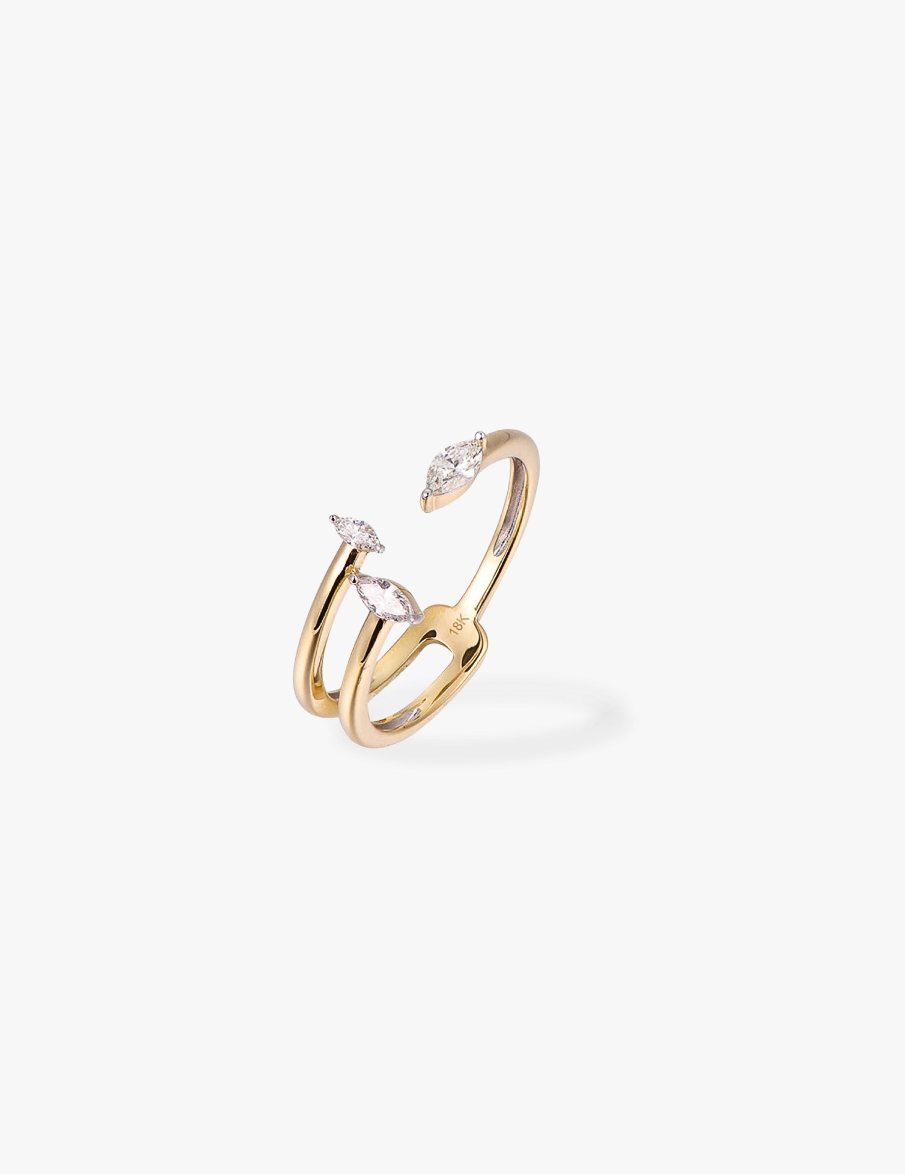 Marquise Claw Ring