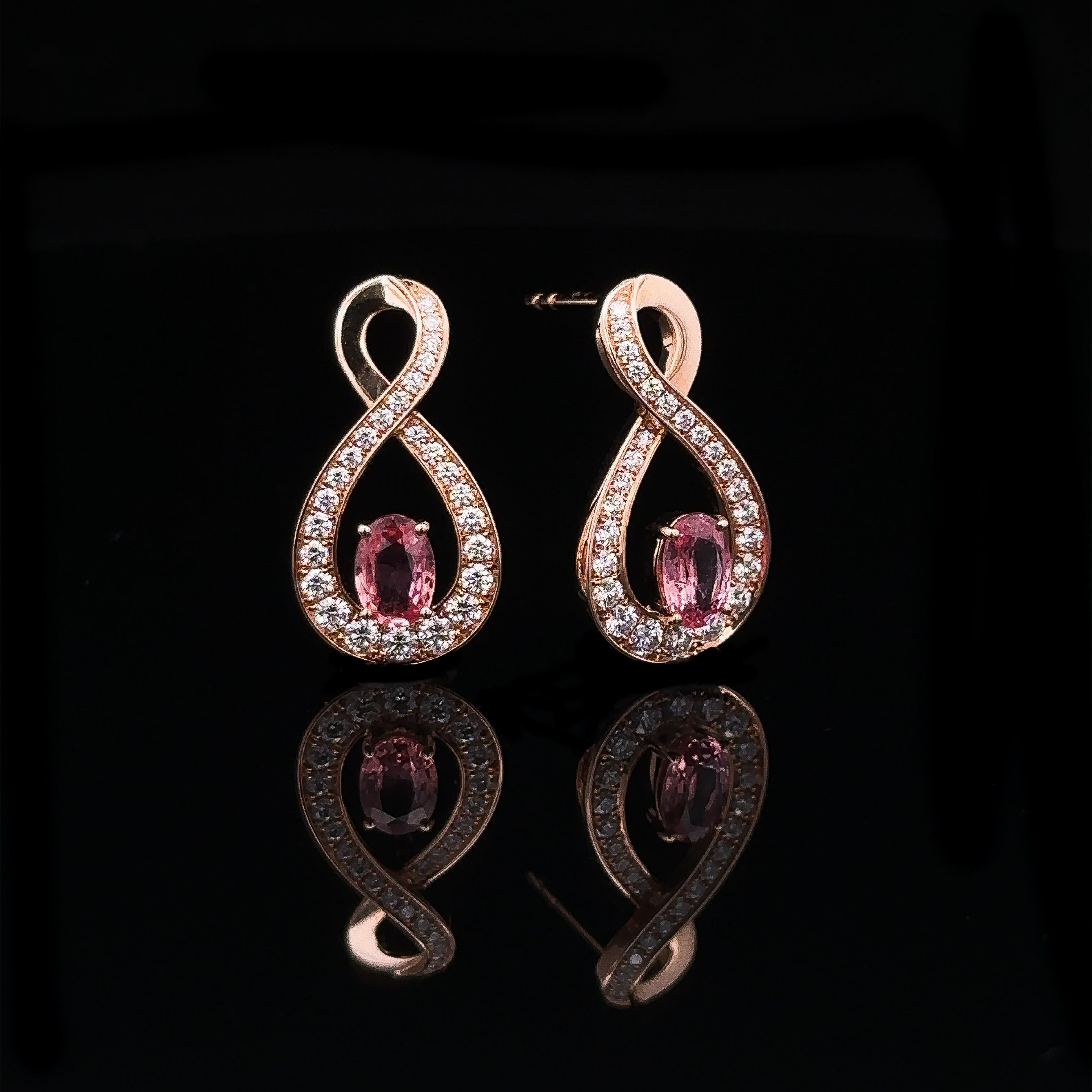 Padparadscha Earring