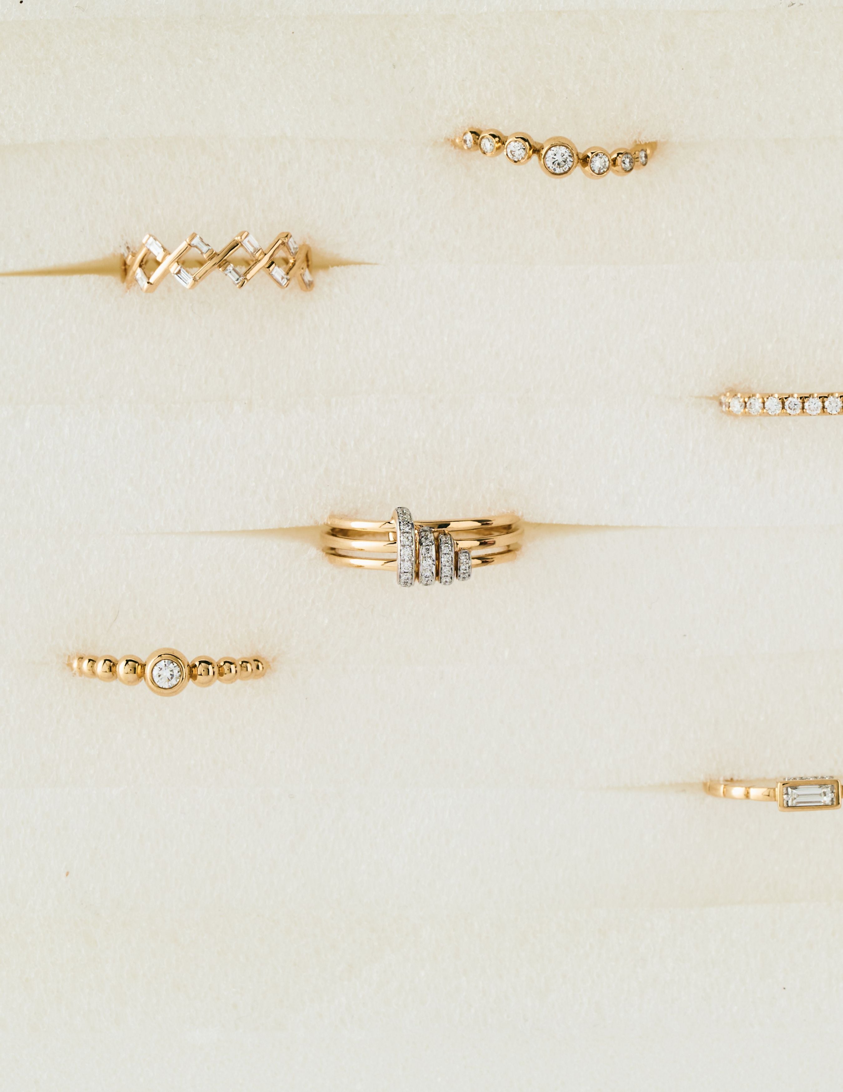 Twinkling Twine Diamond Ring