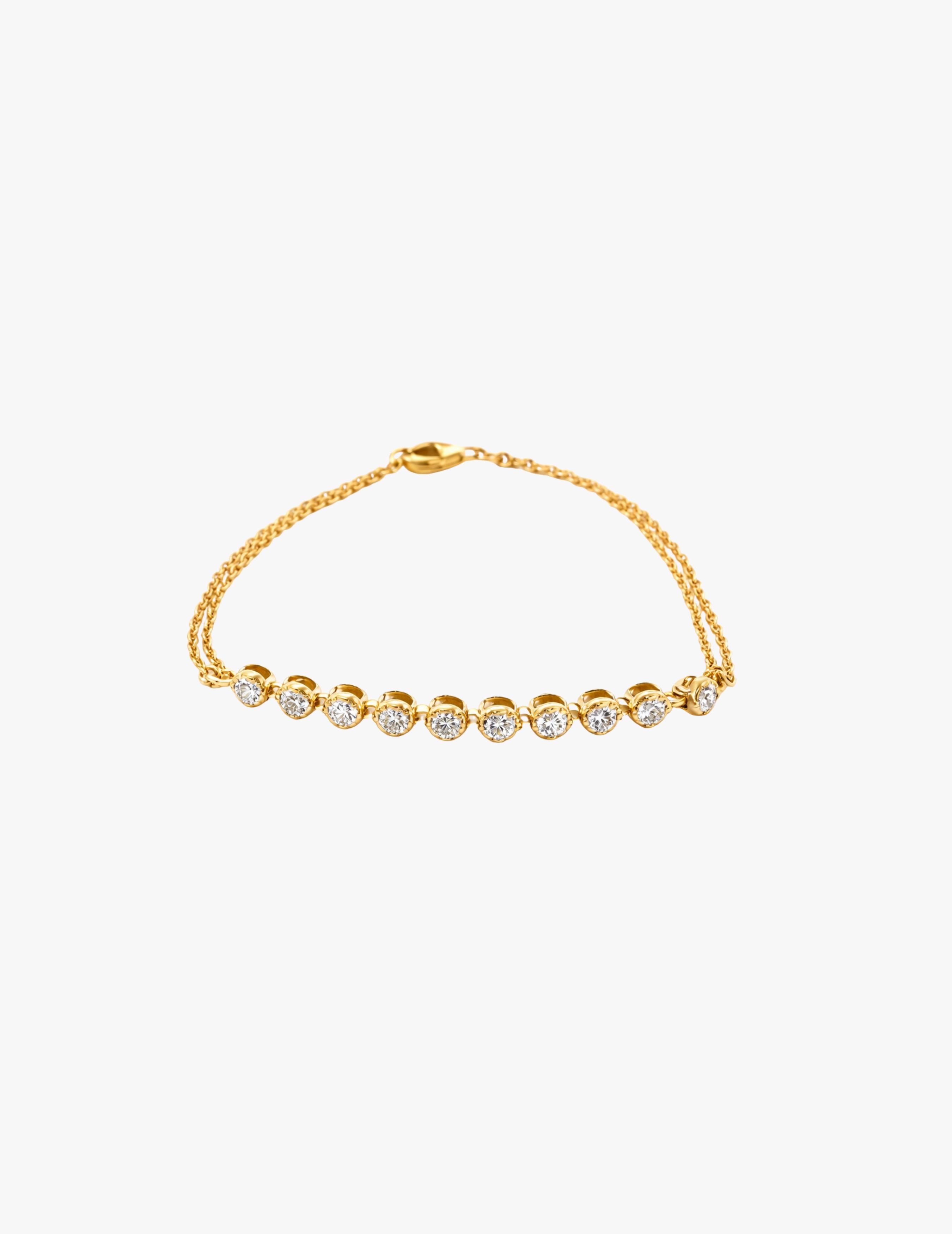 Double Chain Tennis Bracelet