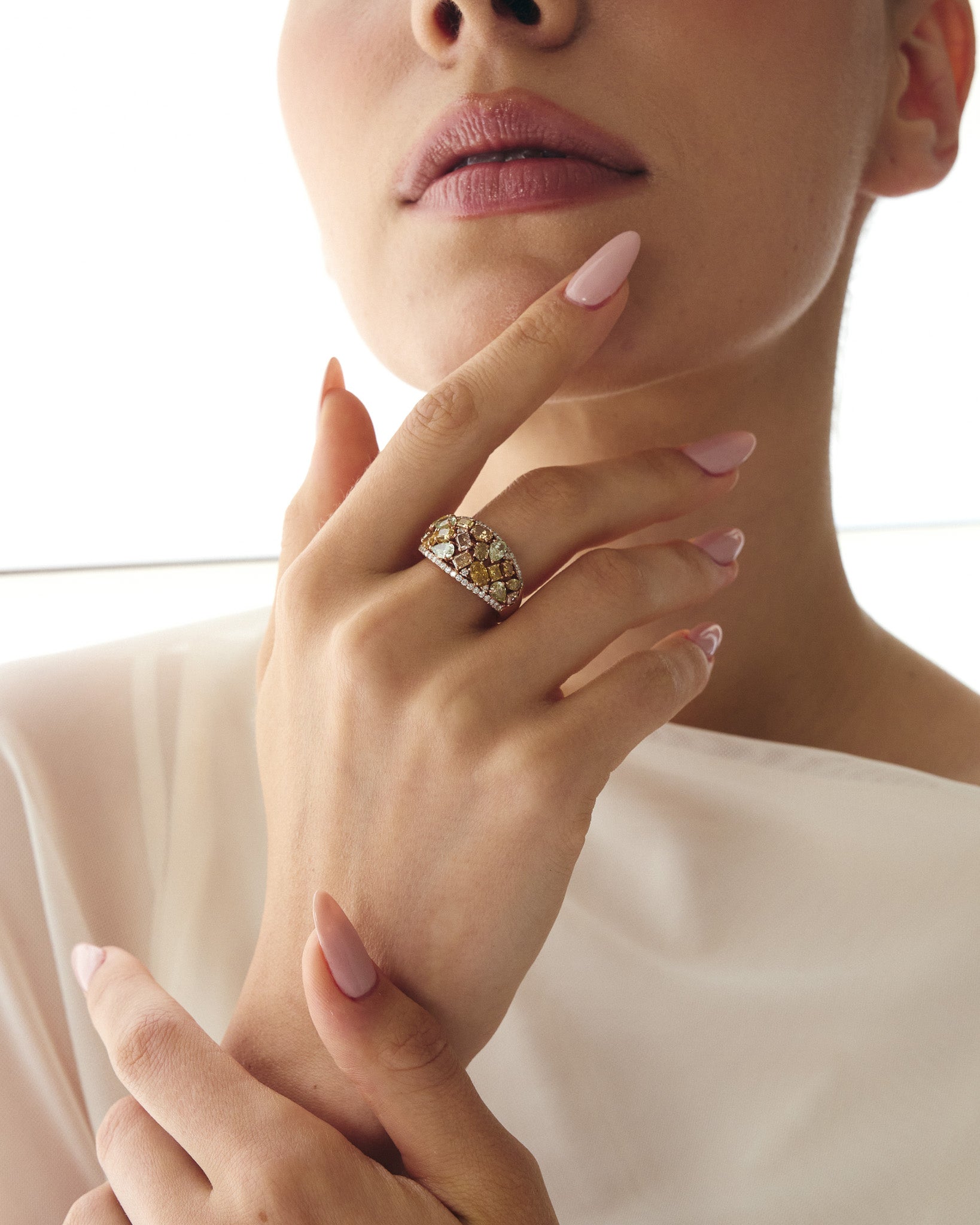 Color Diamonds Ring