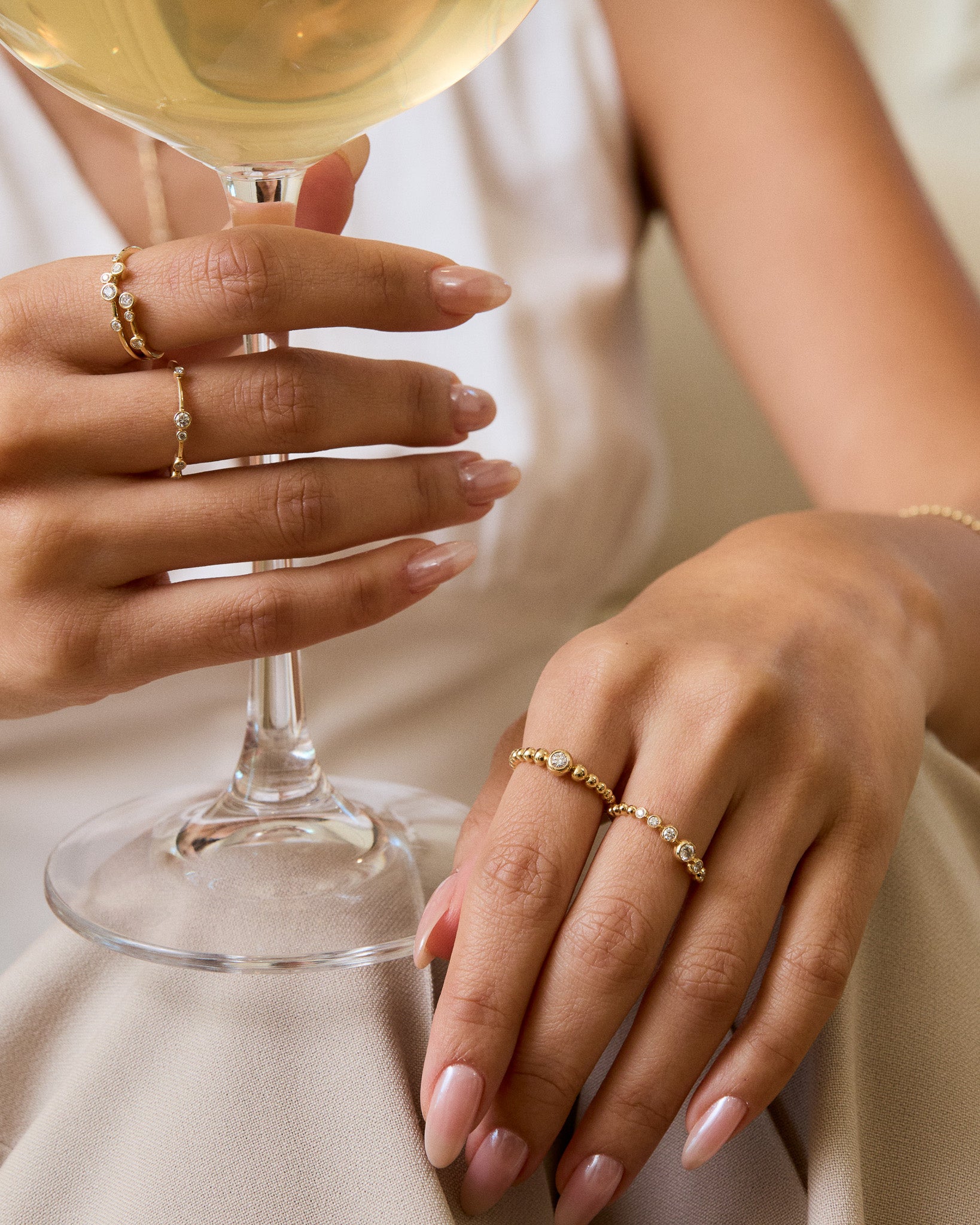 Diamond Wave Ring