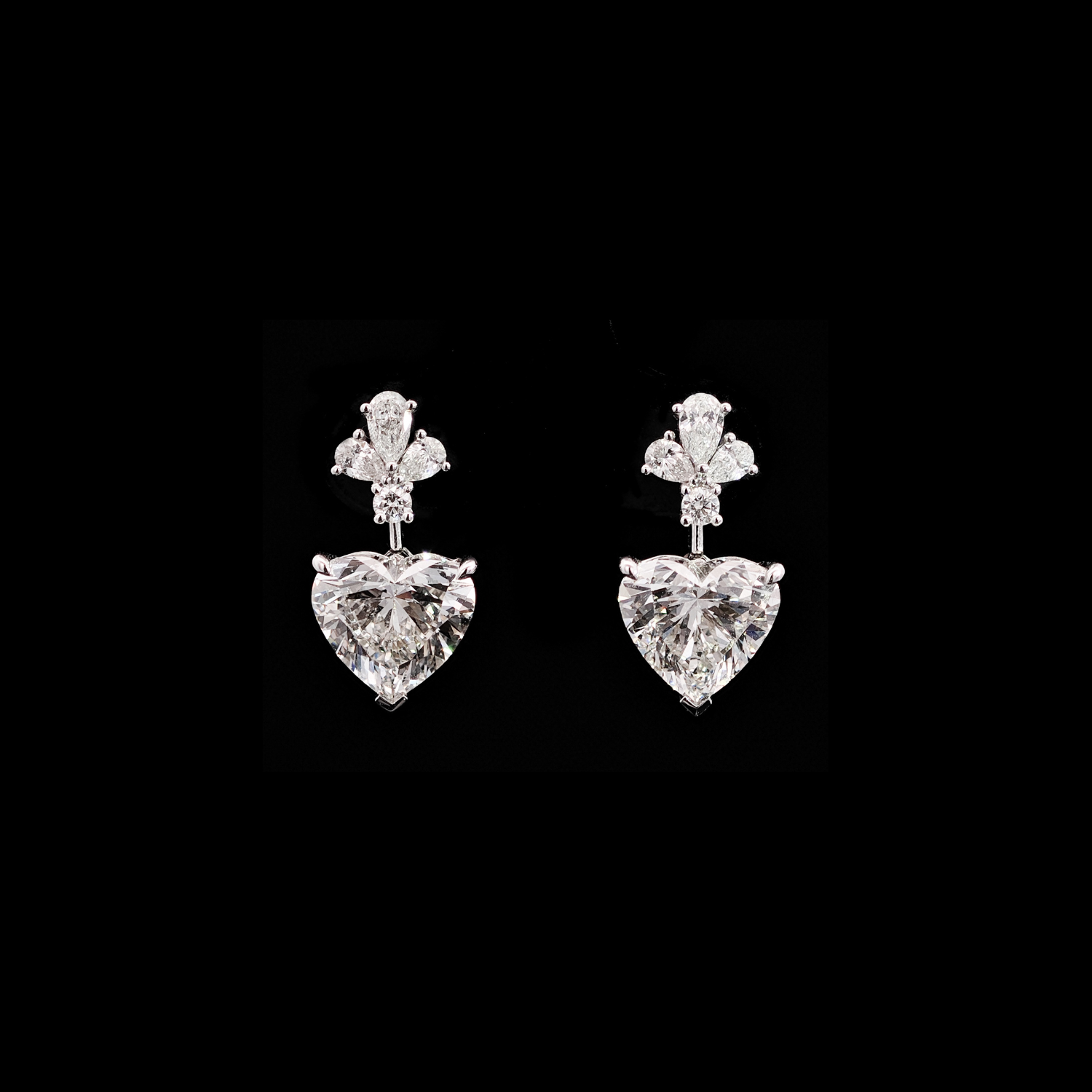 2.00ct Heart Diamond Earring