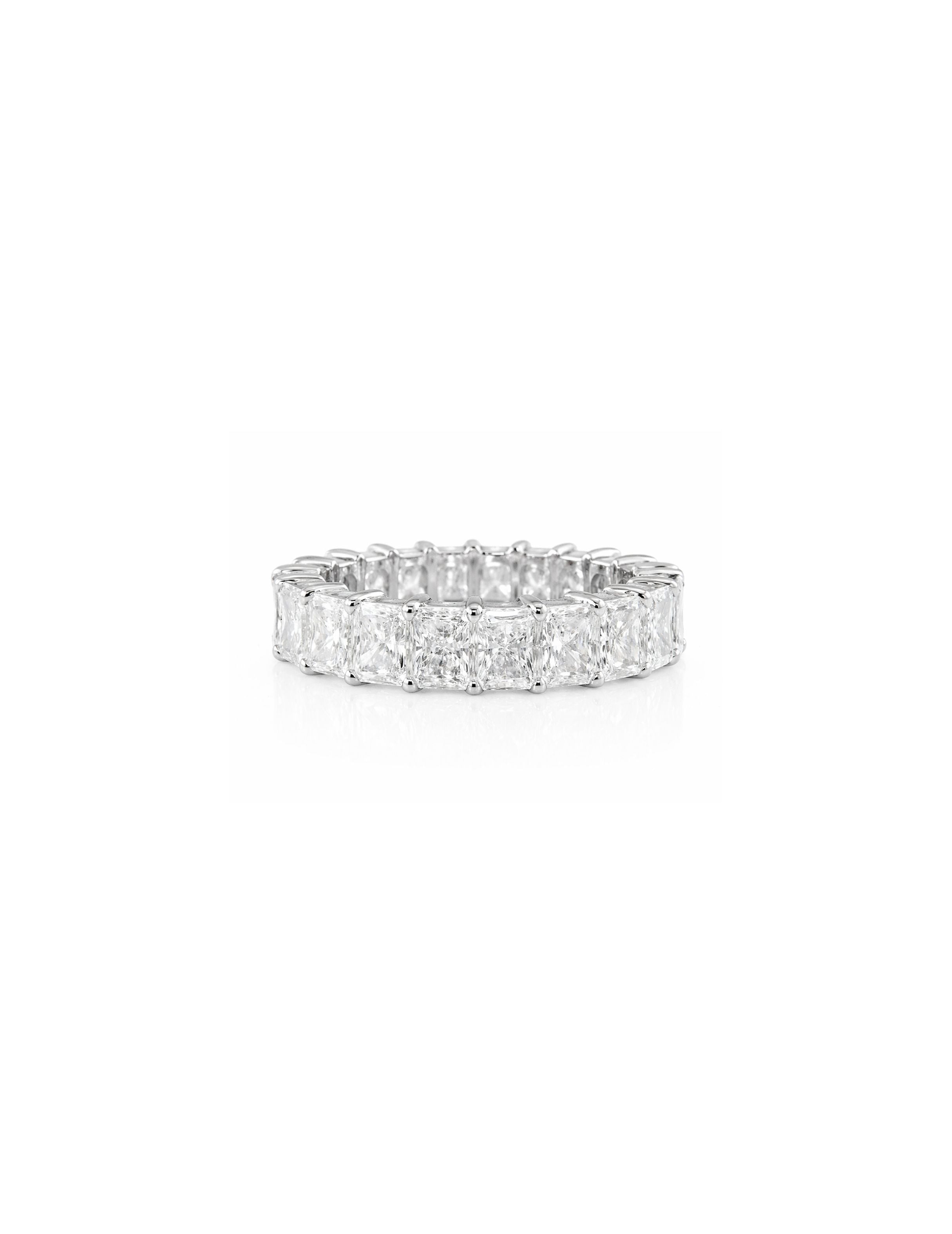 0.3ct Radiant Cut Diamond Eternity Ring
