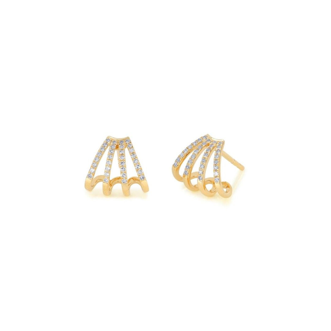 Diamond Claw Earring