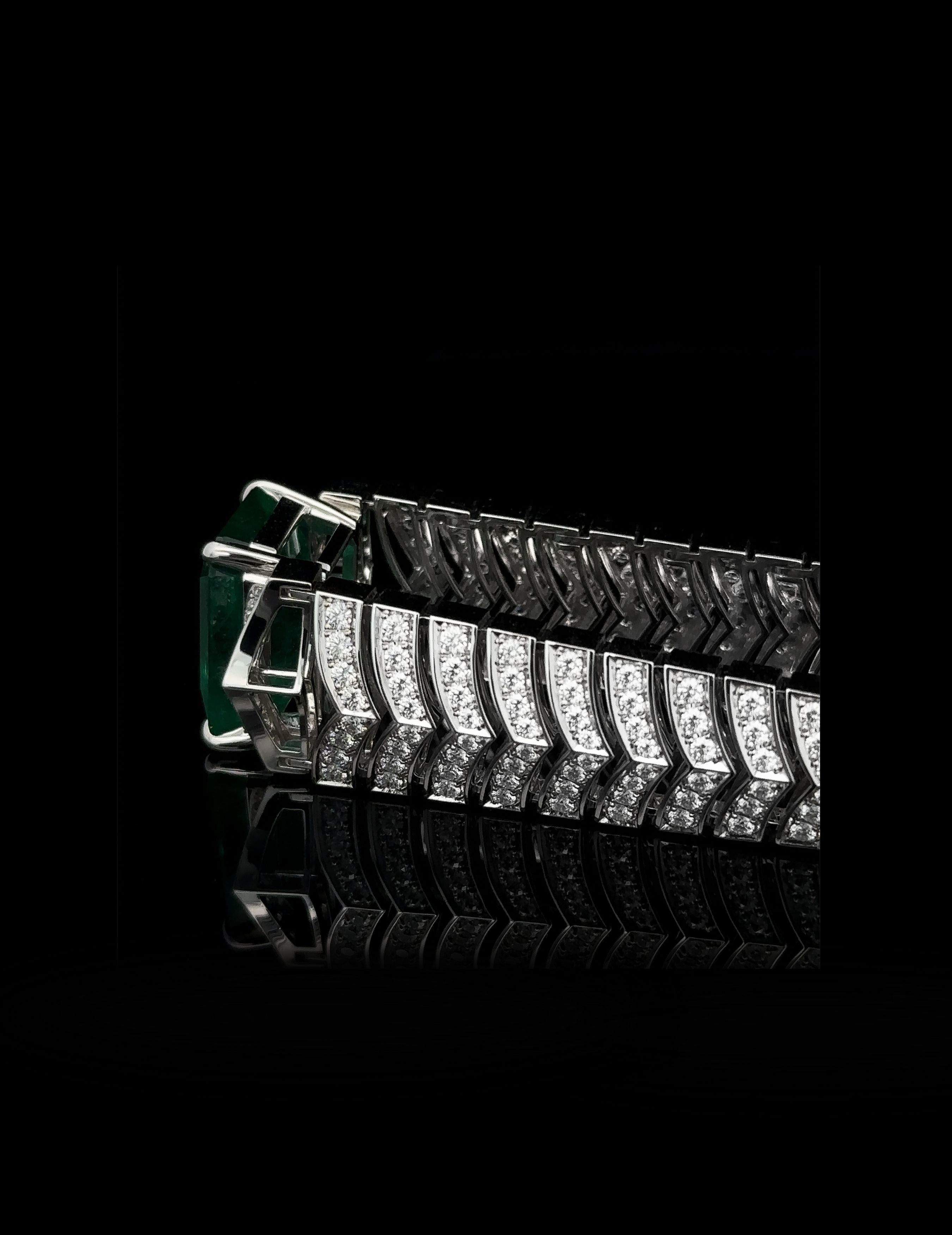 12.51ct Emerald Bracelet