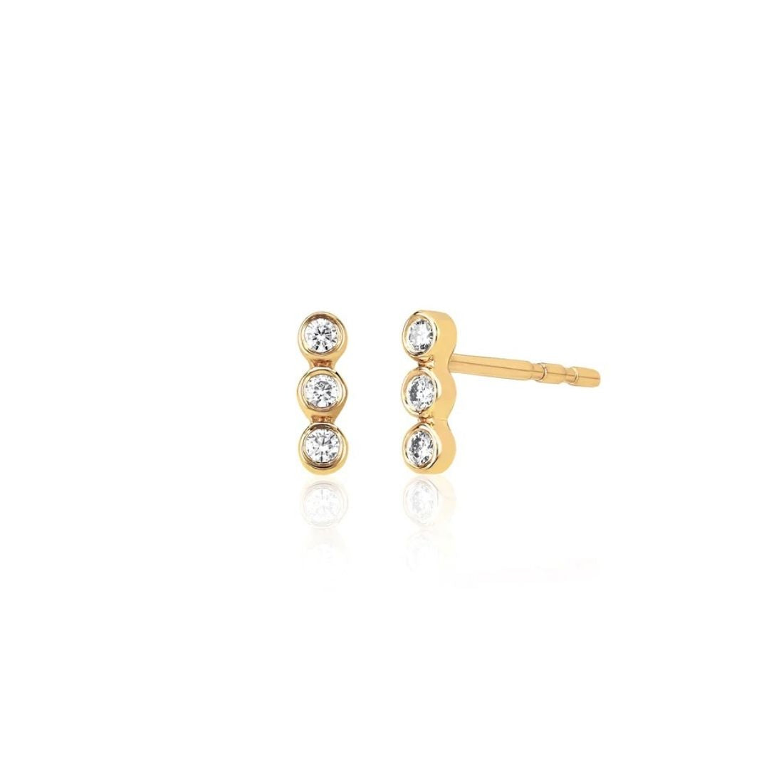 Mini Bezel Earring