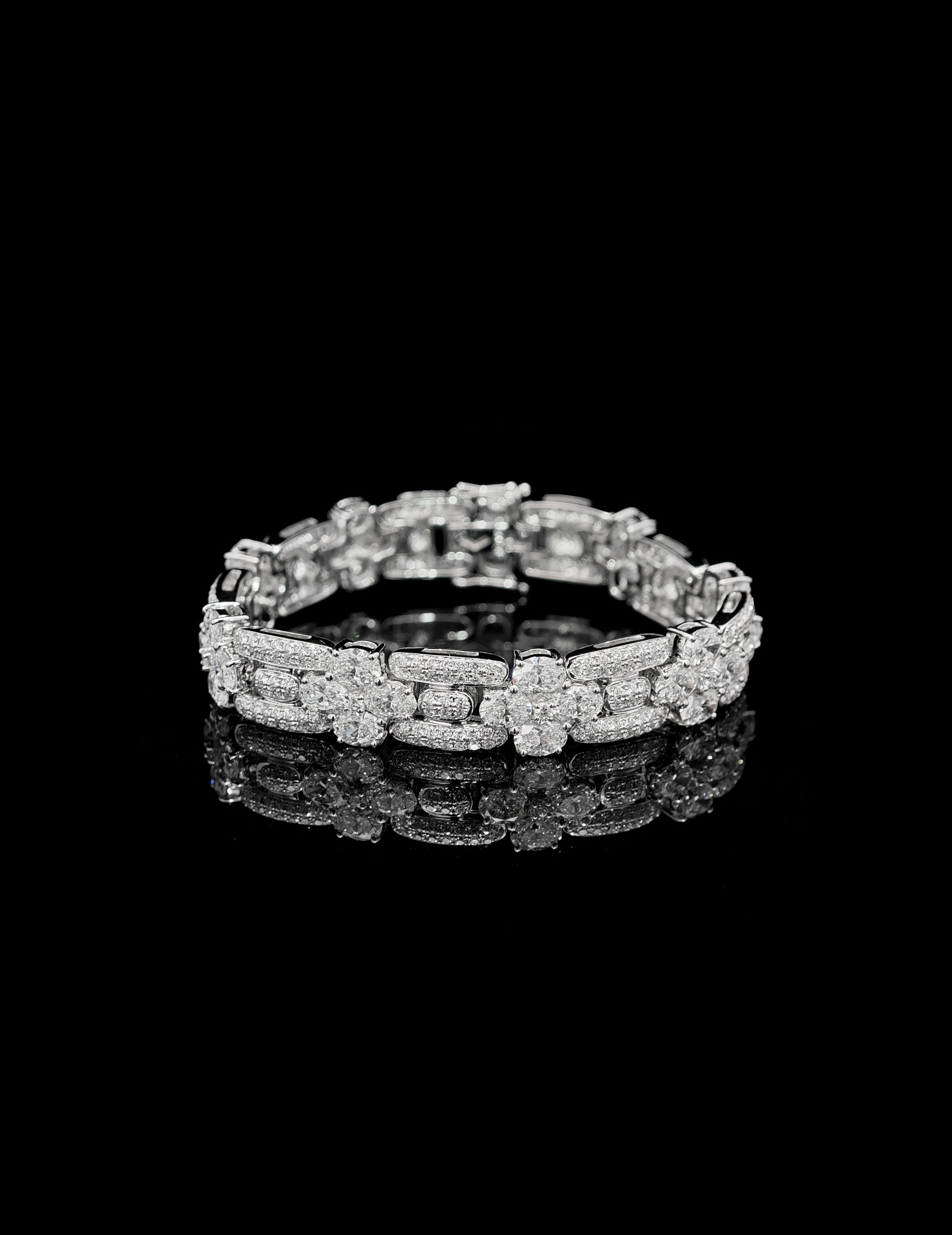 Oval Flower Bracelet