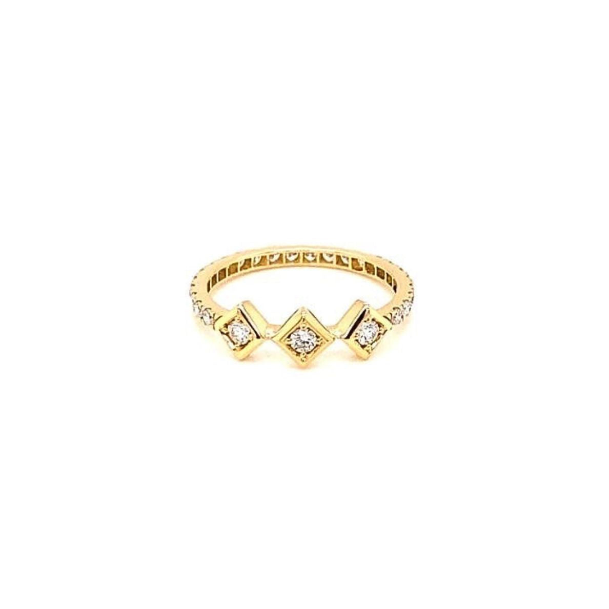 Triple Triangle Stack Ring