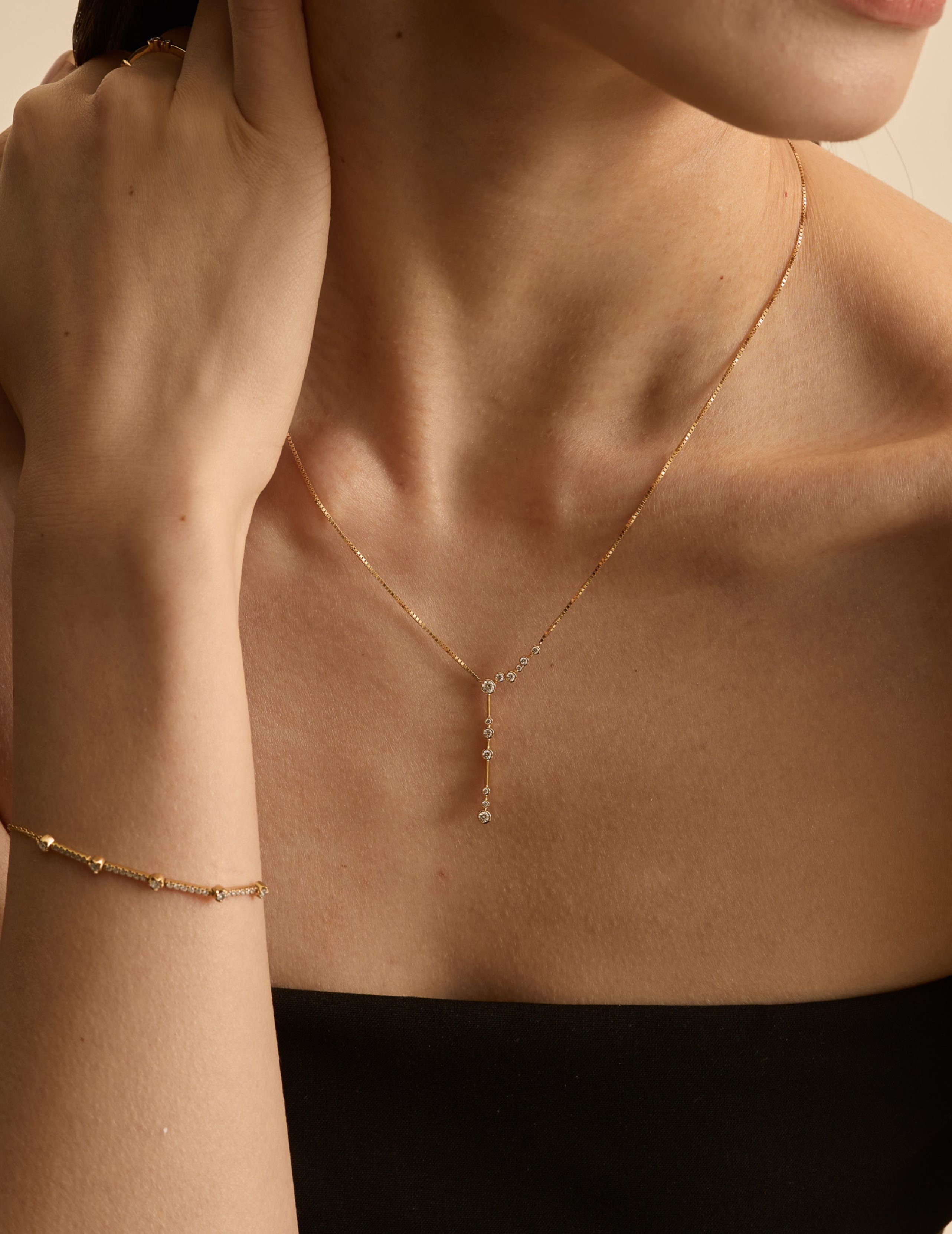 Bubble Line Necklace