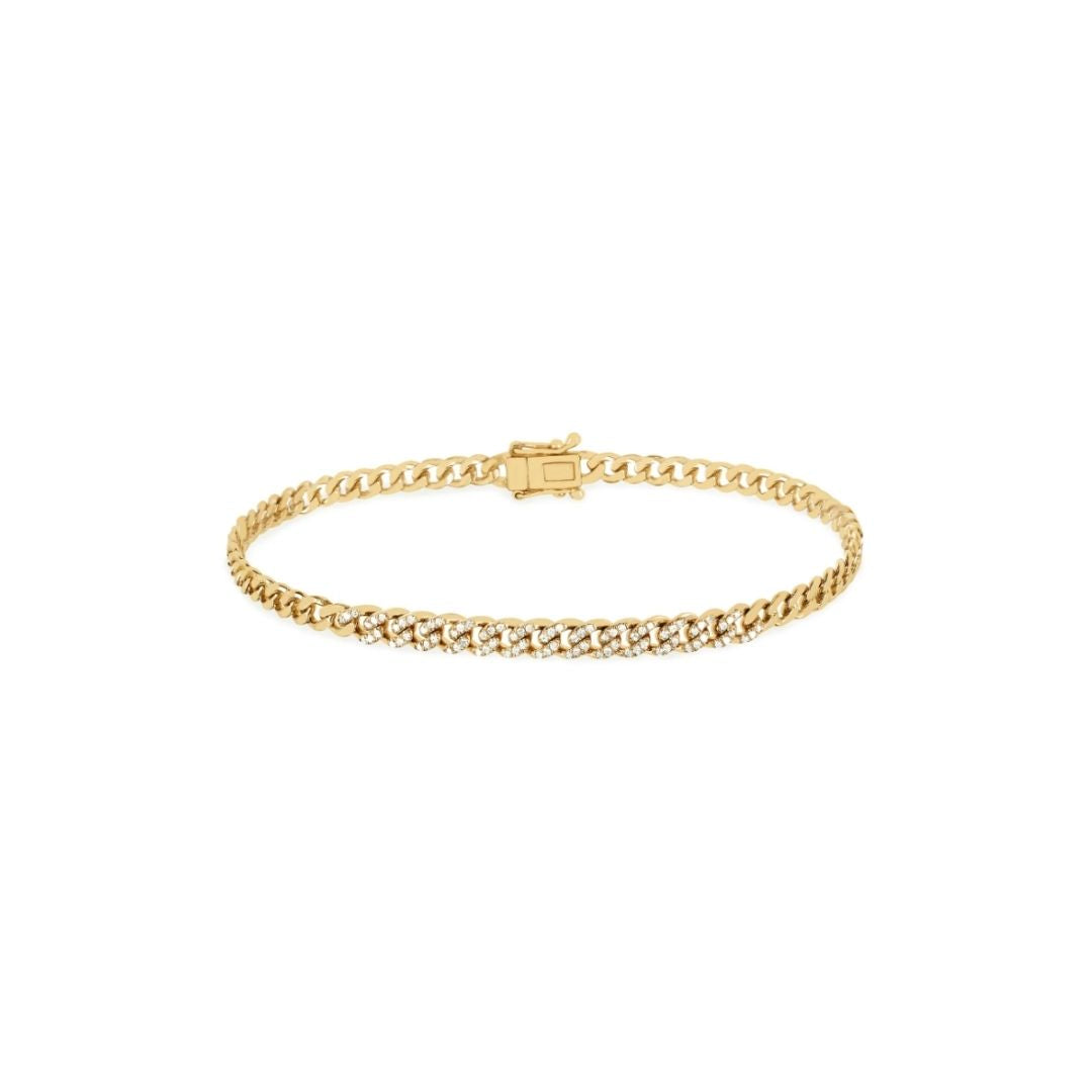 Diamond Curb Chain Bracelet