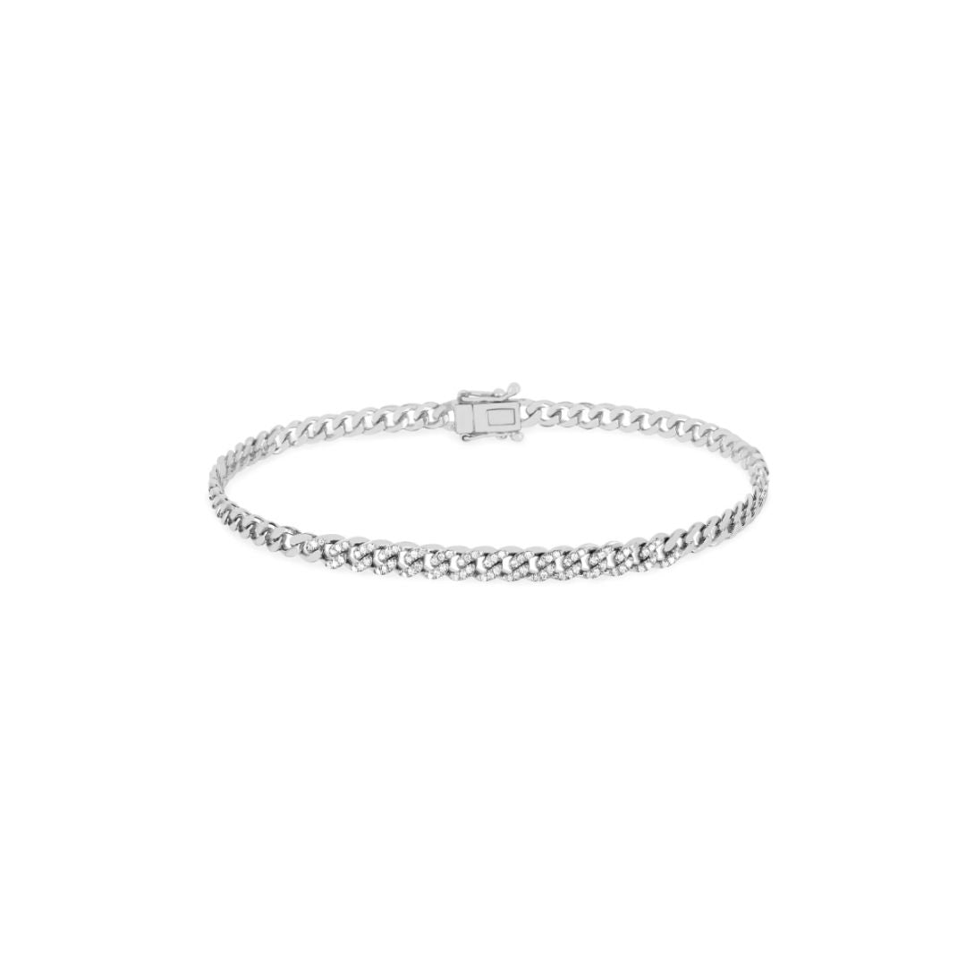 Diamond Curb Chain Bracelet