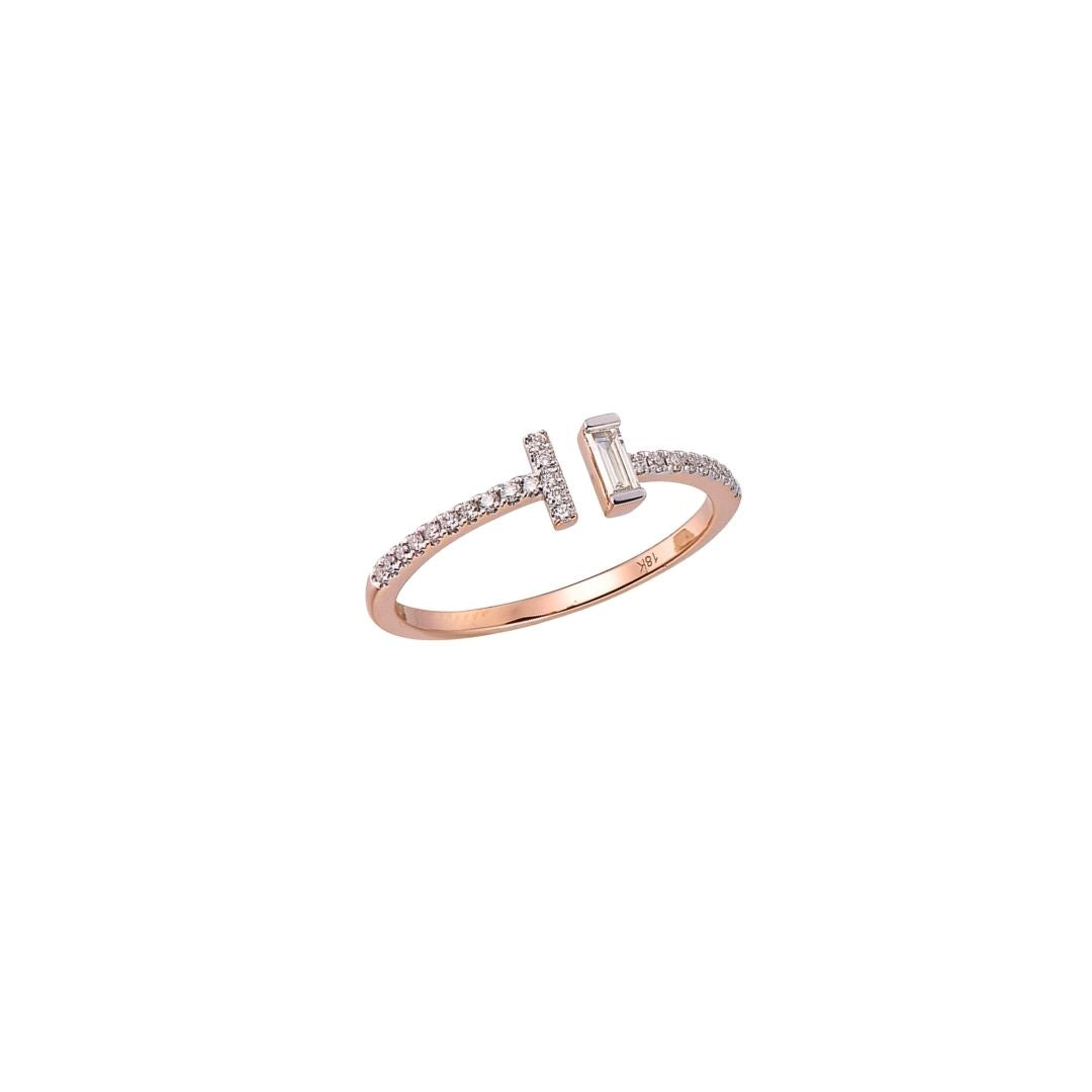 Diamond Bar Ring