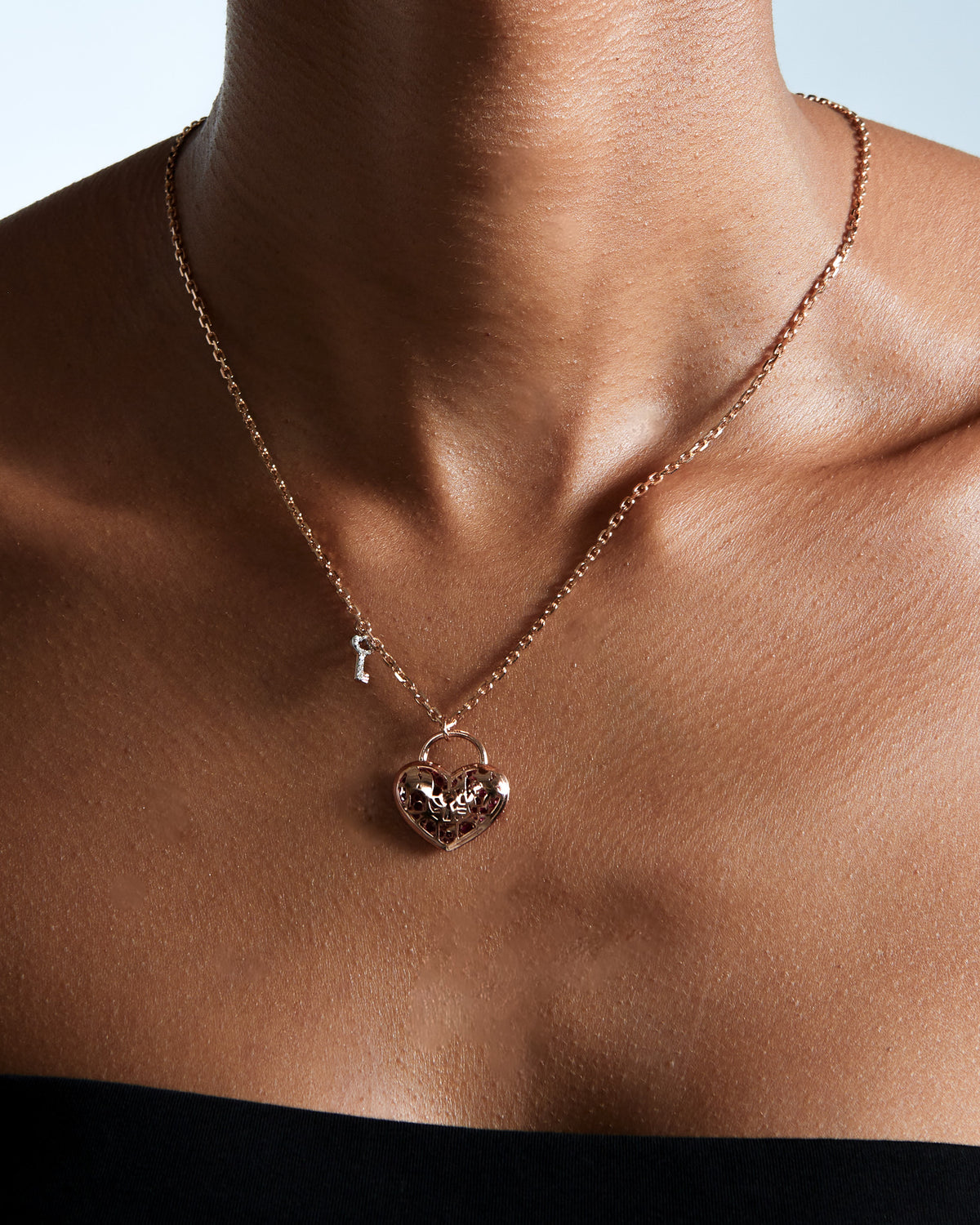 Ruby Heart Locket