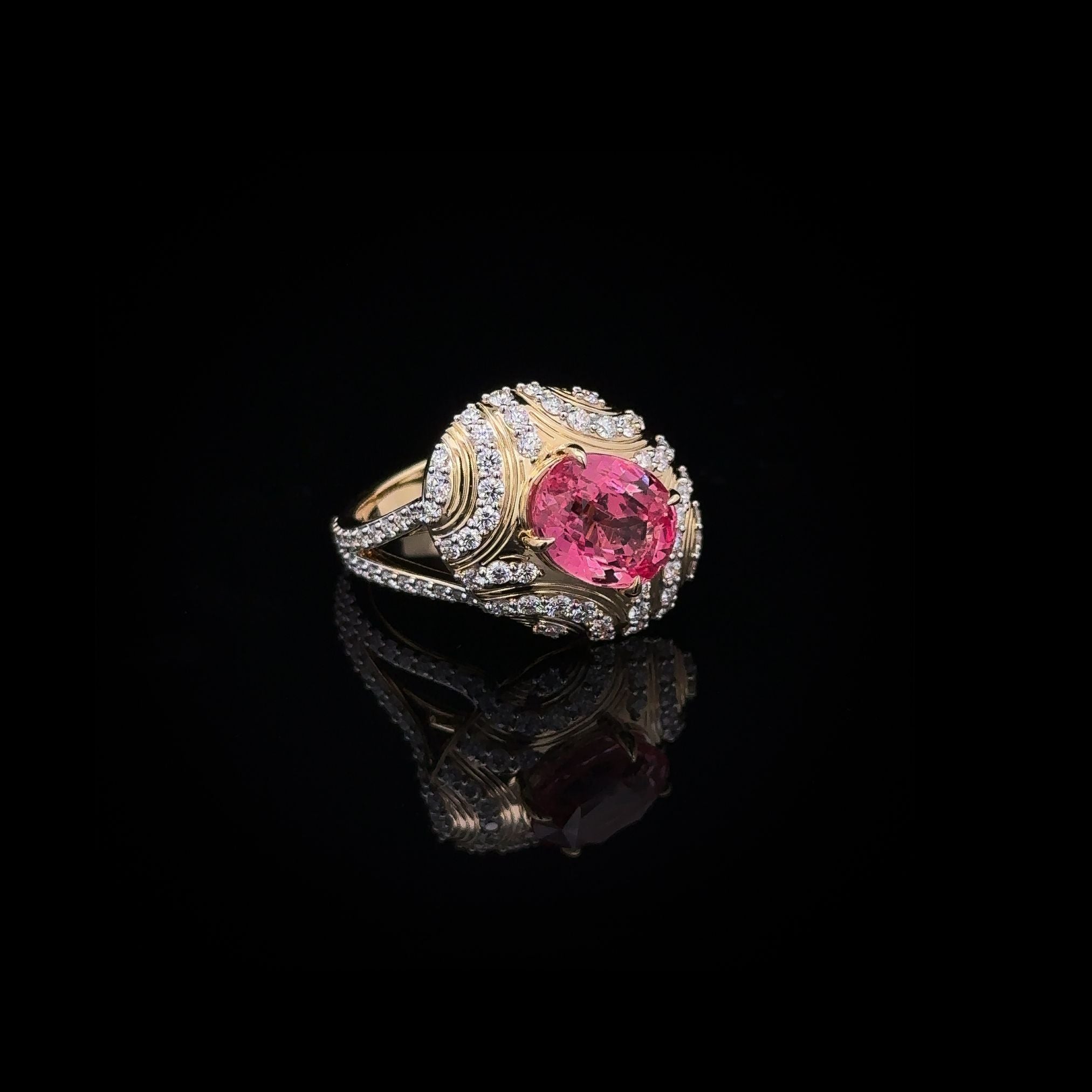 4.03ct Padparadscha Ring