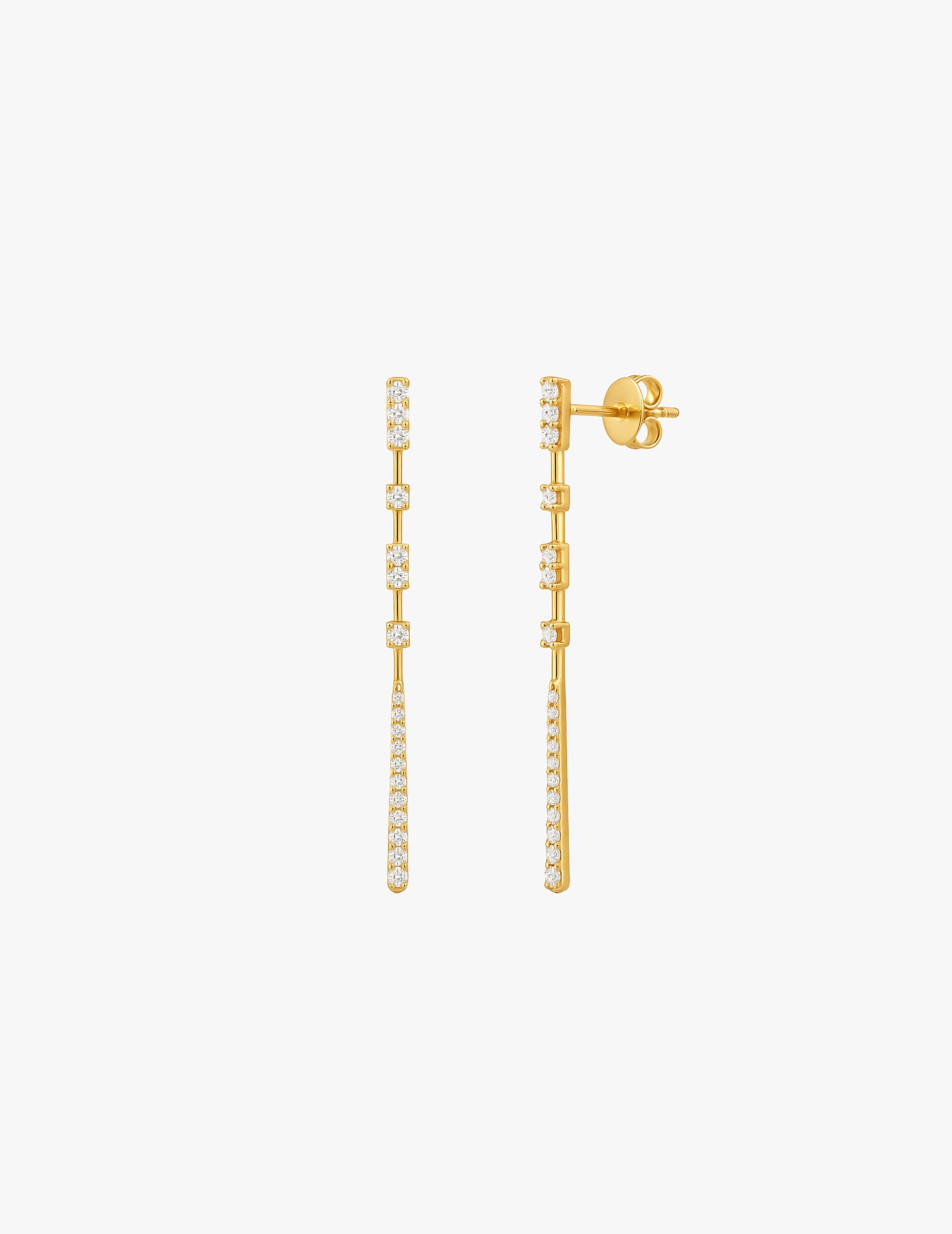 Celestial Diamond Line Earring