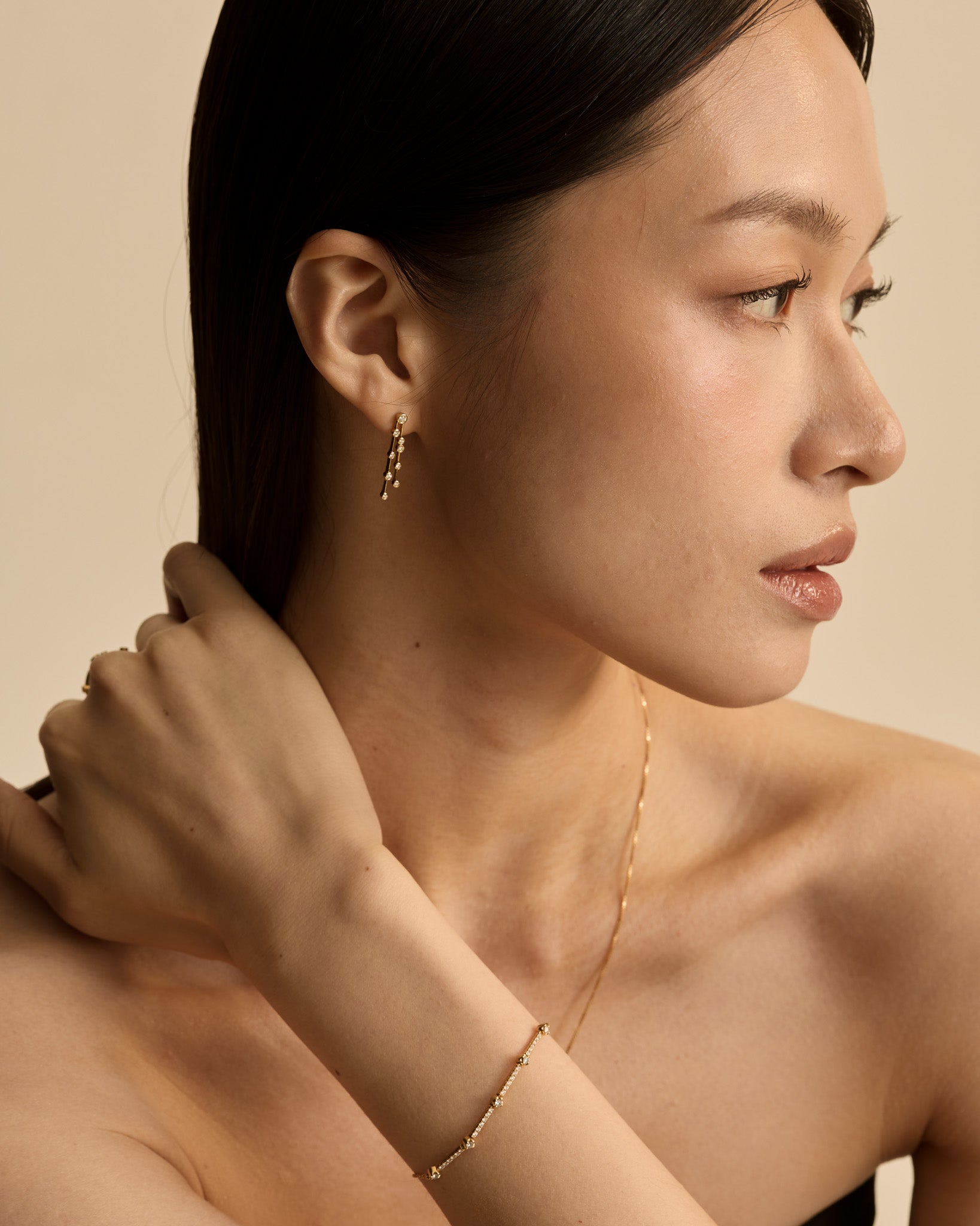 Bubble Line Earring