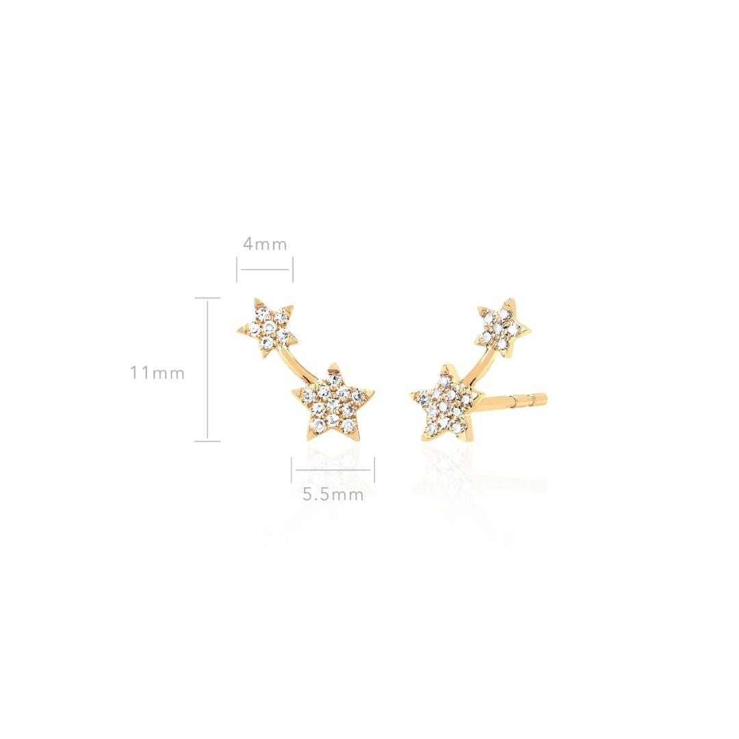 Double Star Earring