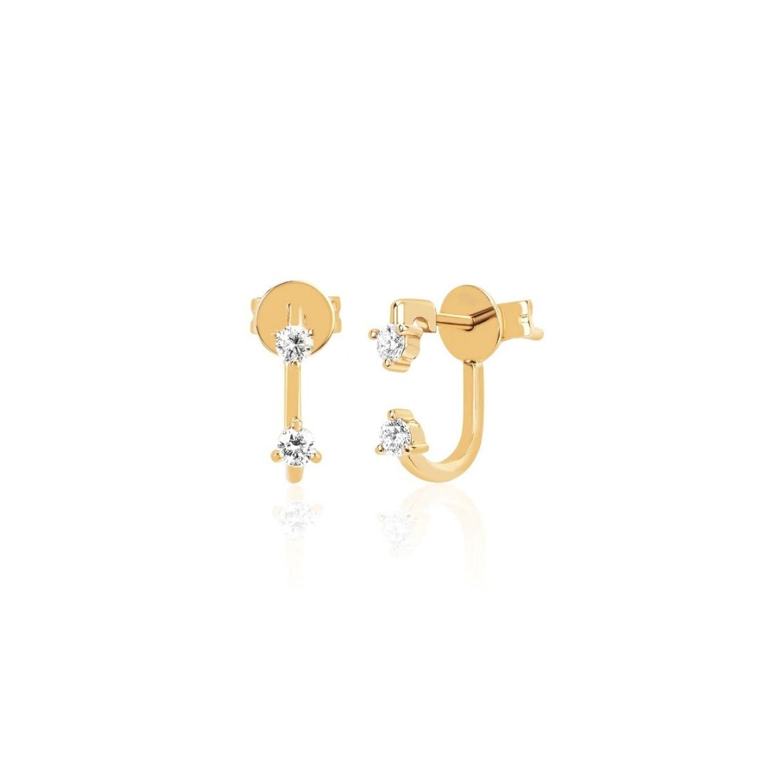 Double Prong Earring