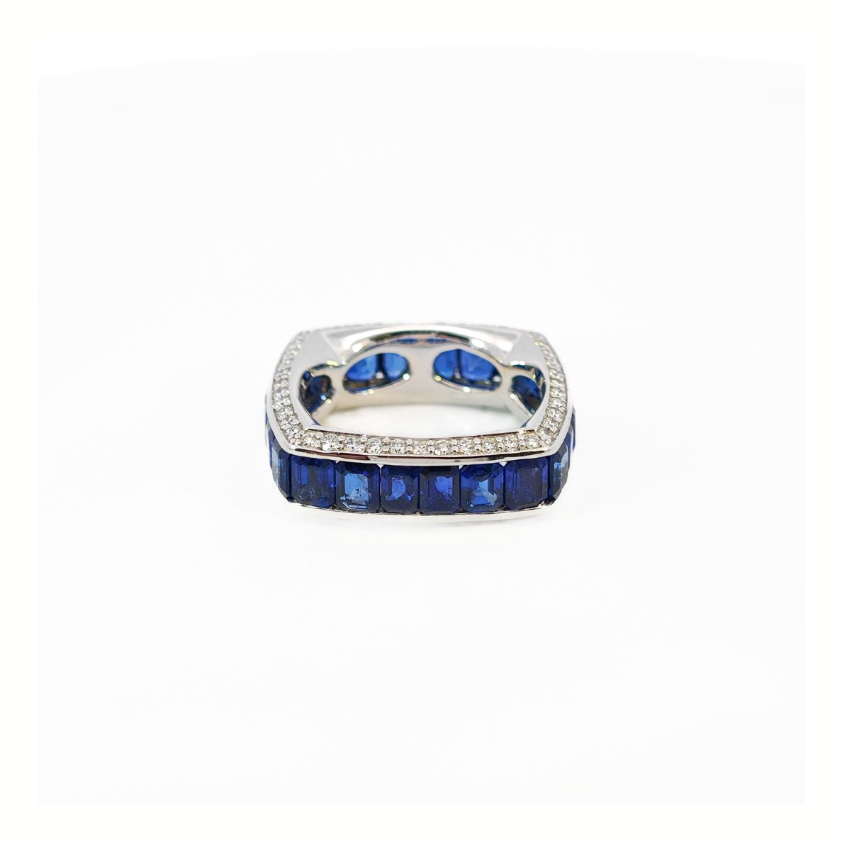 Blue Sapphire Squared RIng