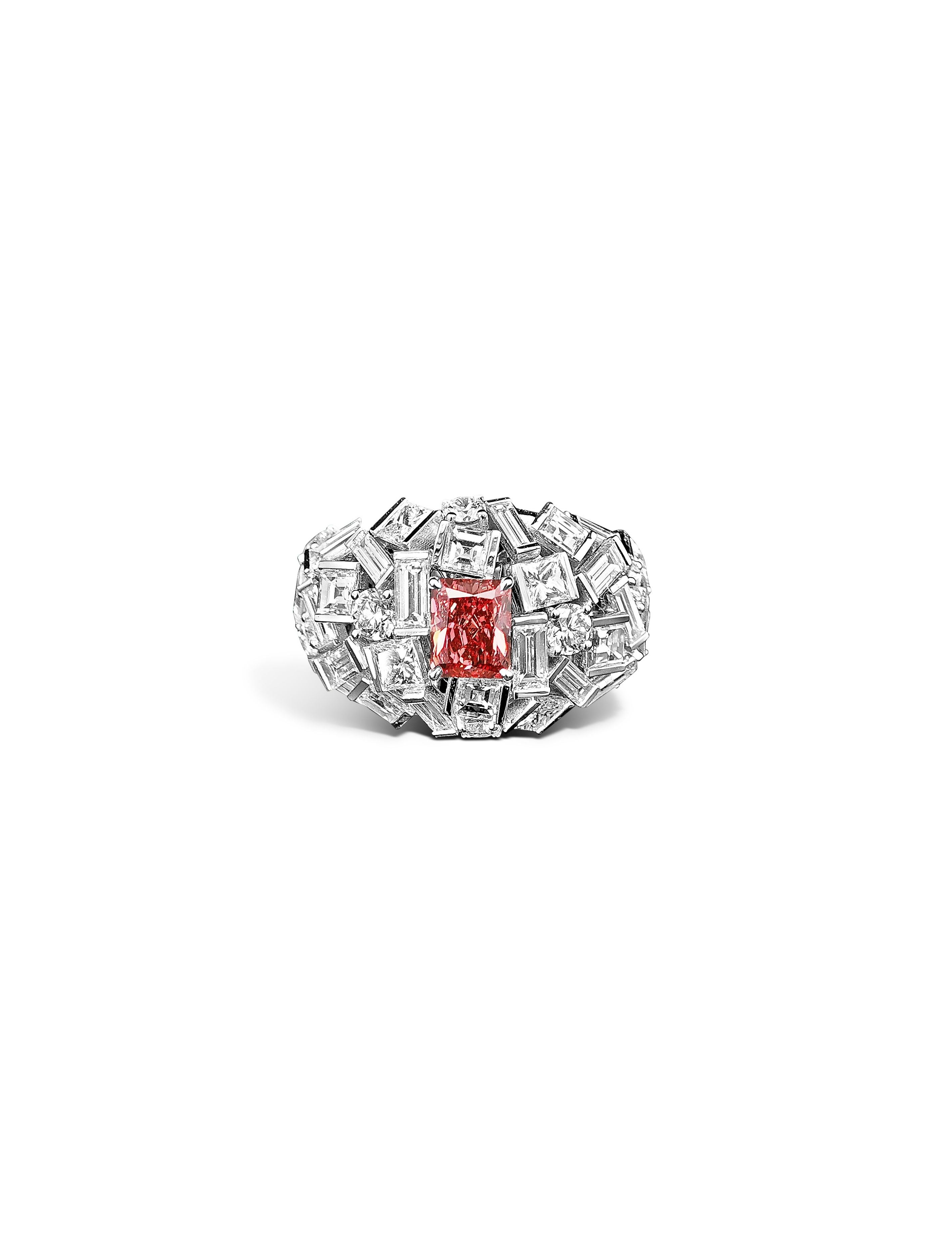 0.73 Argyle Pink 1PR Diamond Ring
