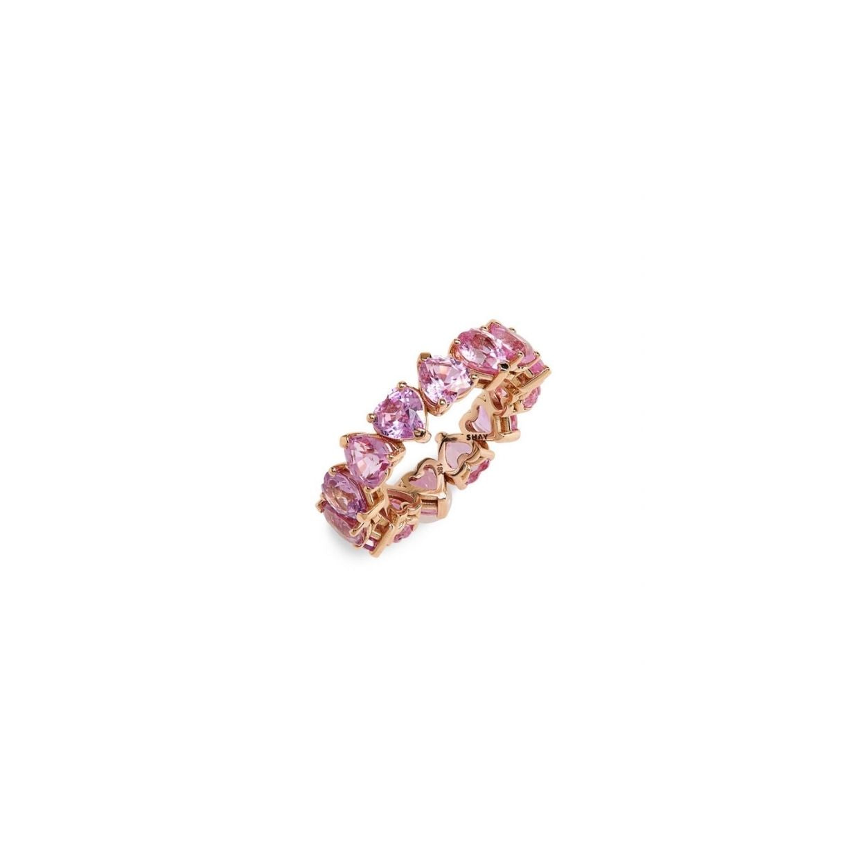 Pink Sapphire Heart Ring