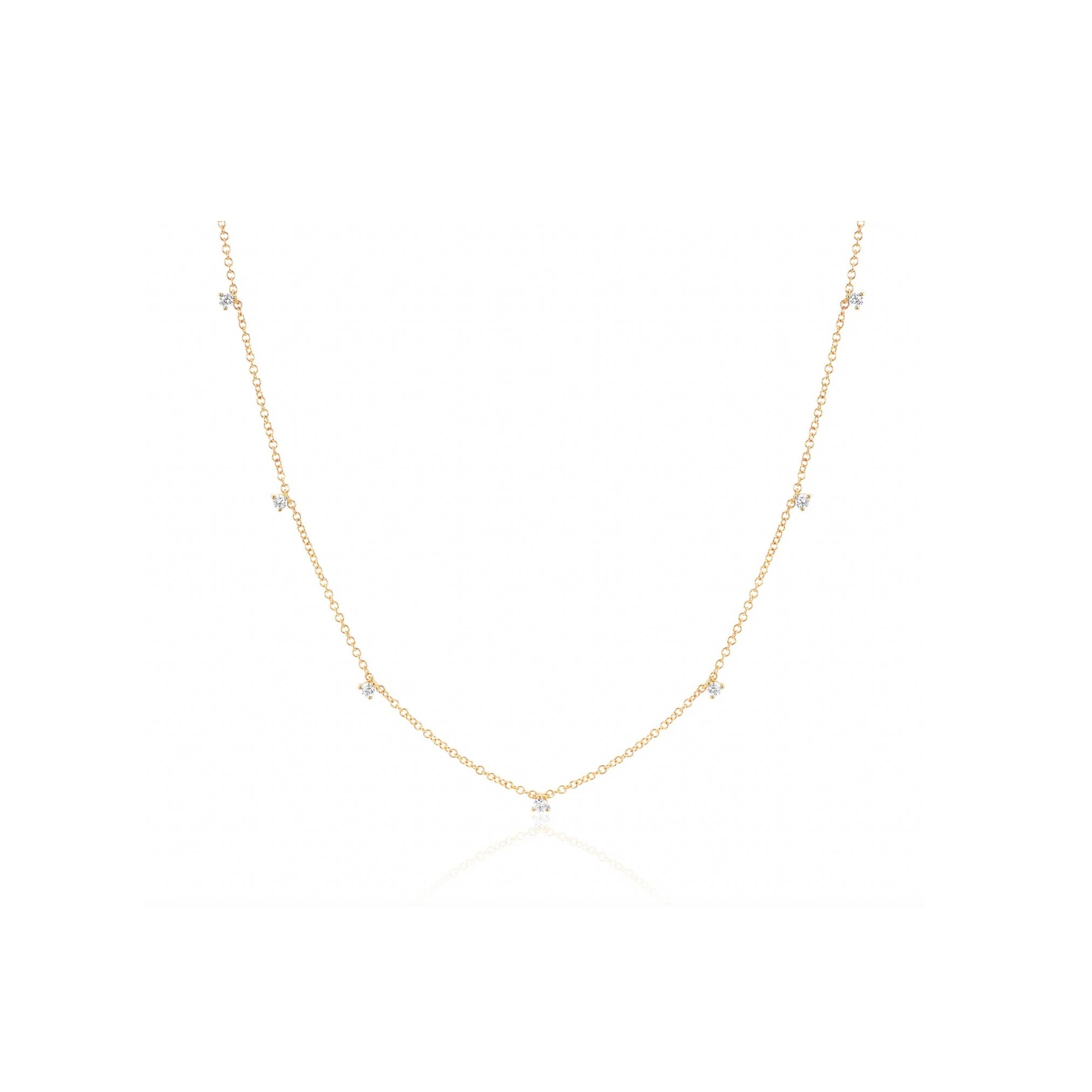 Diamond Prong Necklace