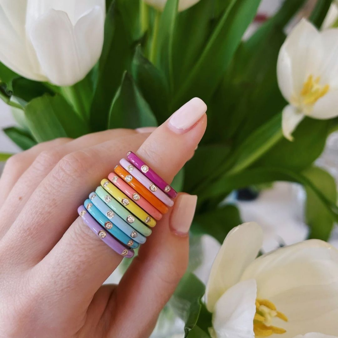 Enamel Stack Ring