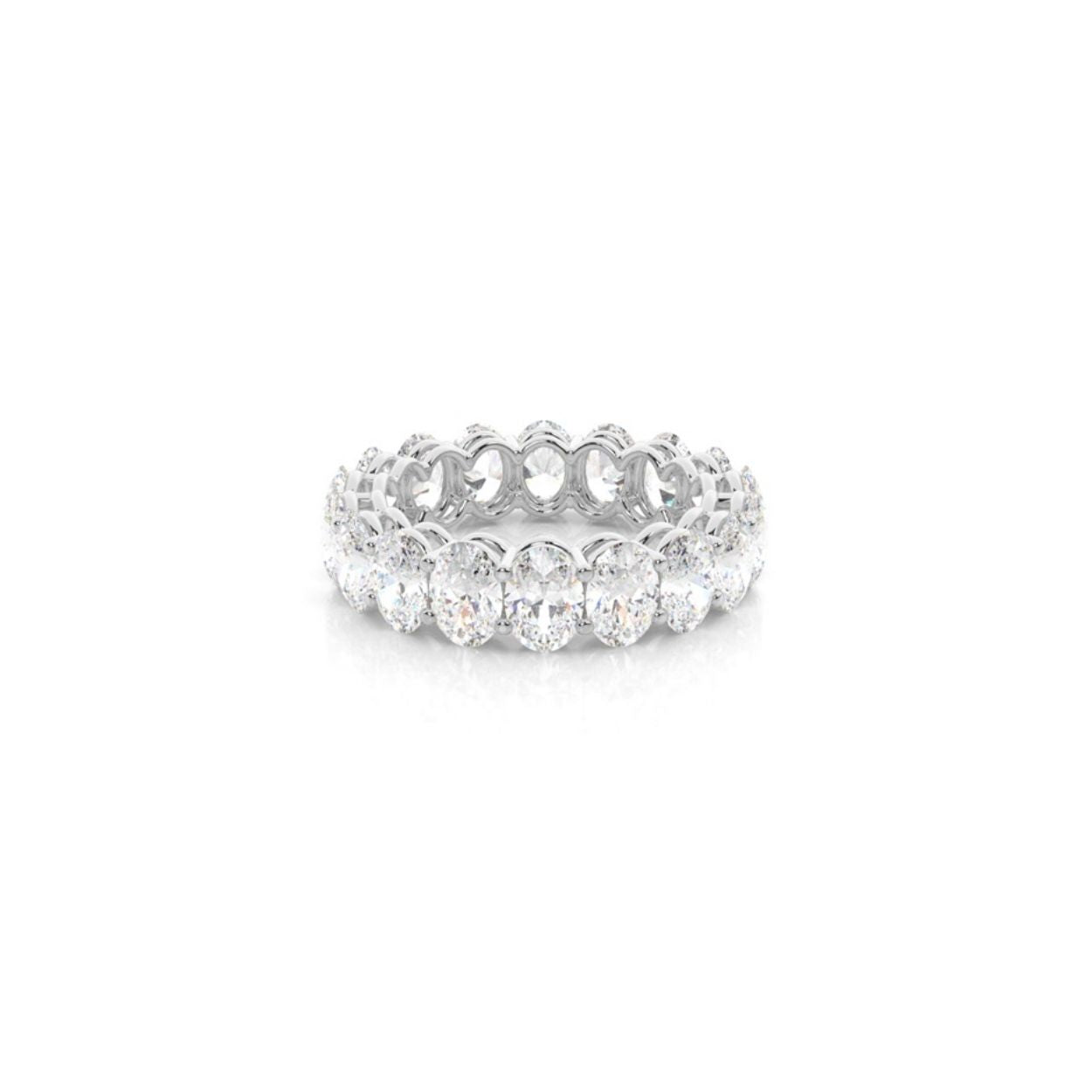 0.2ct Oval Cut Diamond Eternity Ring